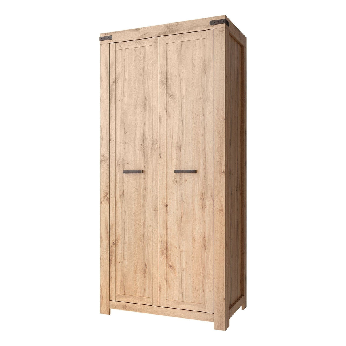 Dulap MORTIZ, stejar wotan, PAL laminat, cu 2 usi, 104x40x220 cm