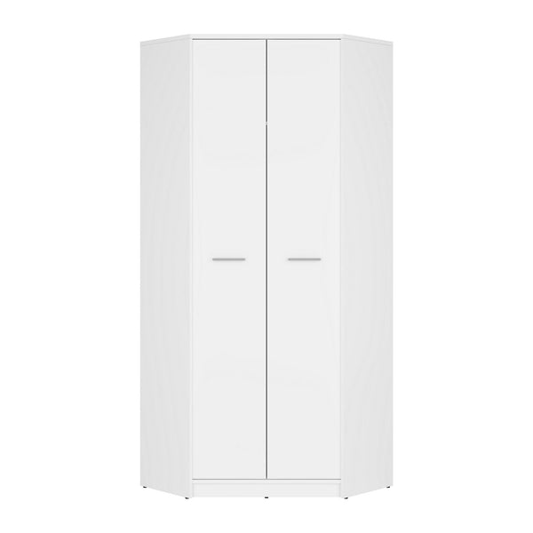 Dulap NEPO PLUS, alb, PAL, cu 2 usi, 80x80x197 cm