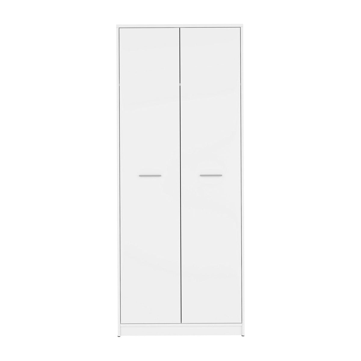 Dulap NEPO PLUS, alb, PAL laminat, cu 2 usi, 80x55x197 cm