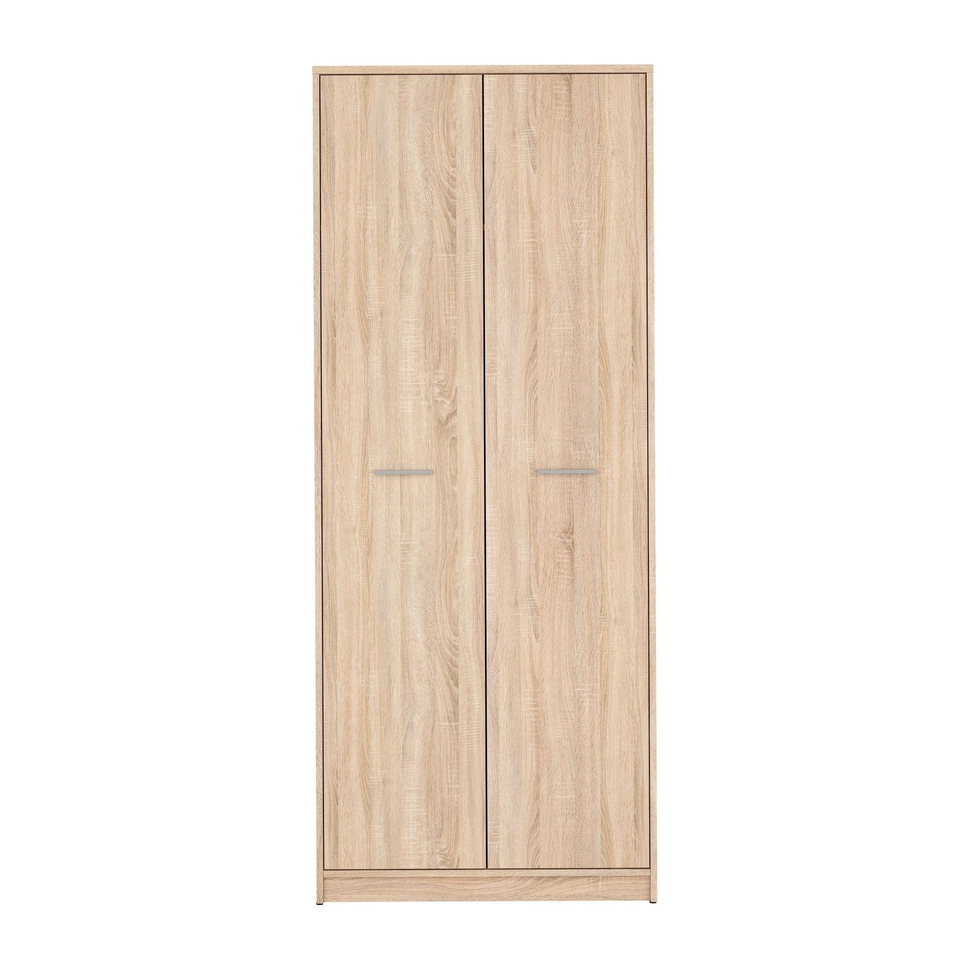 Dulap NEPO PLUS, stejar sonoma, PAL, cu 2 usi, 80x55x197 cm
