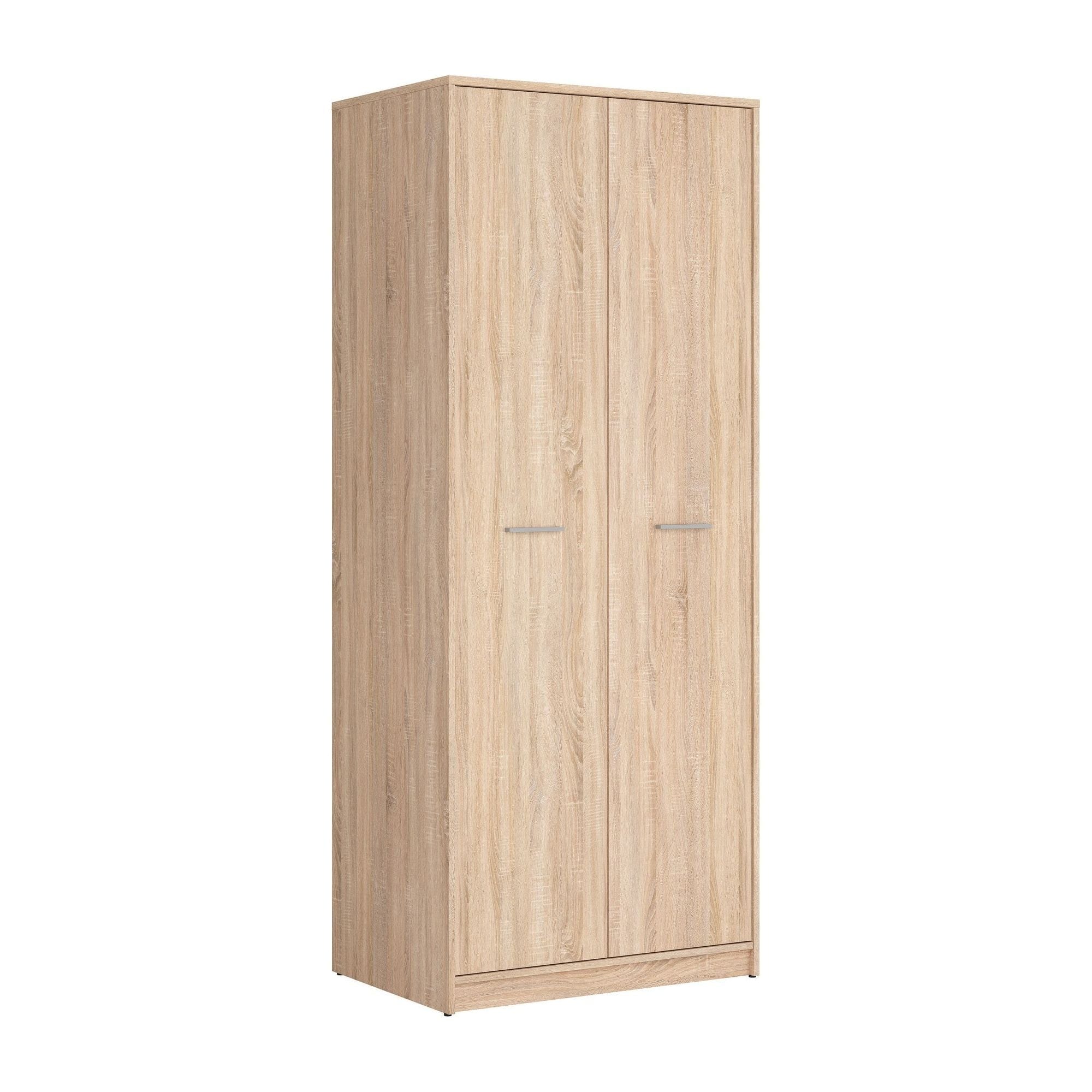 Dulap NEPO PLUS, stejar sonoma, PAL, cu 2 usi, 80x55x197 cm