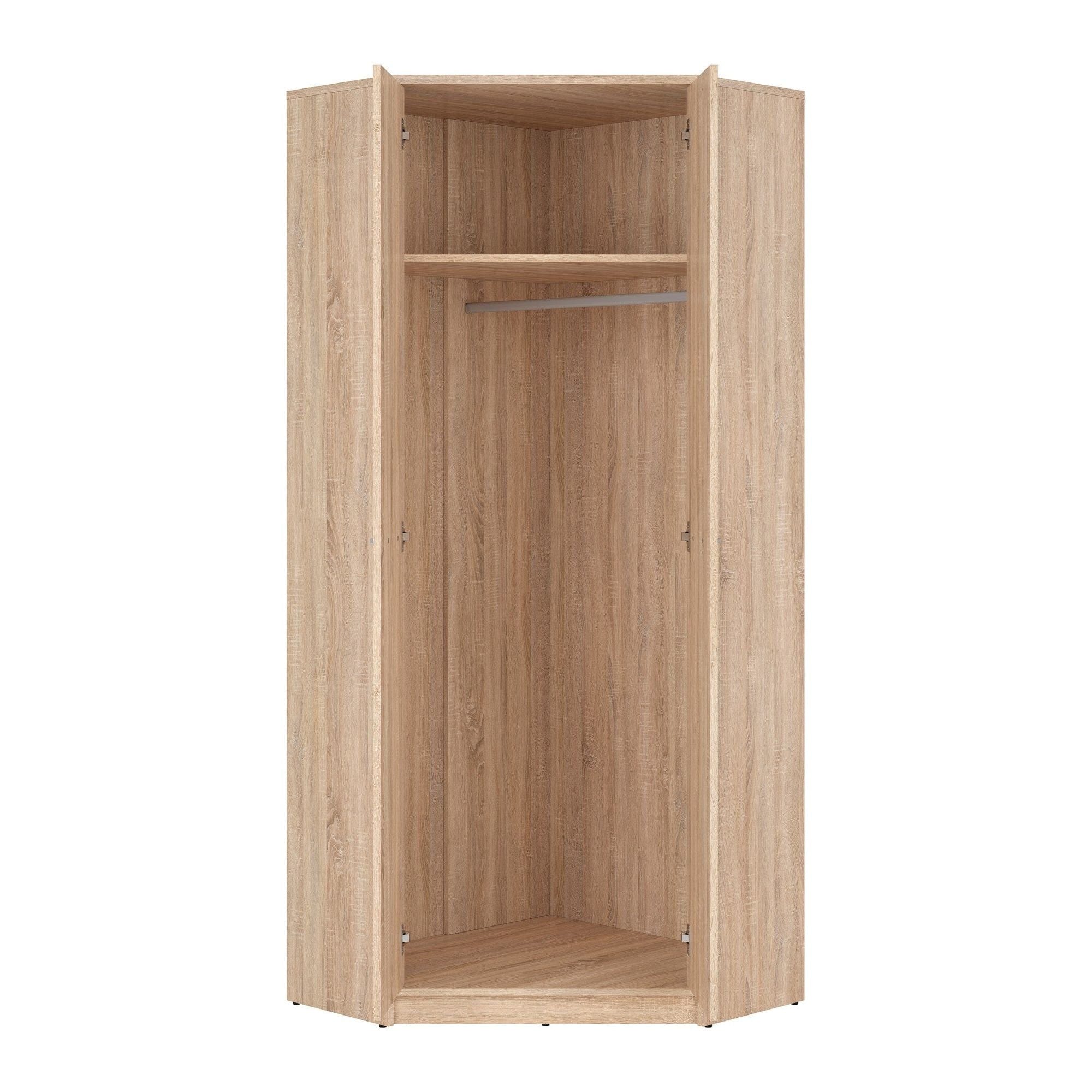 Dulap NEPO PLUS, stejar sonoma, PAL, cu 2 usi, 80x80x197 cm
