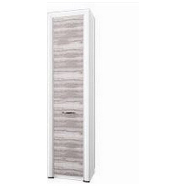 Dulap OLIVIA, stejar ancona/alb, PAL laminat, cu o usa, 60x36x217 cm