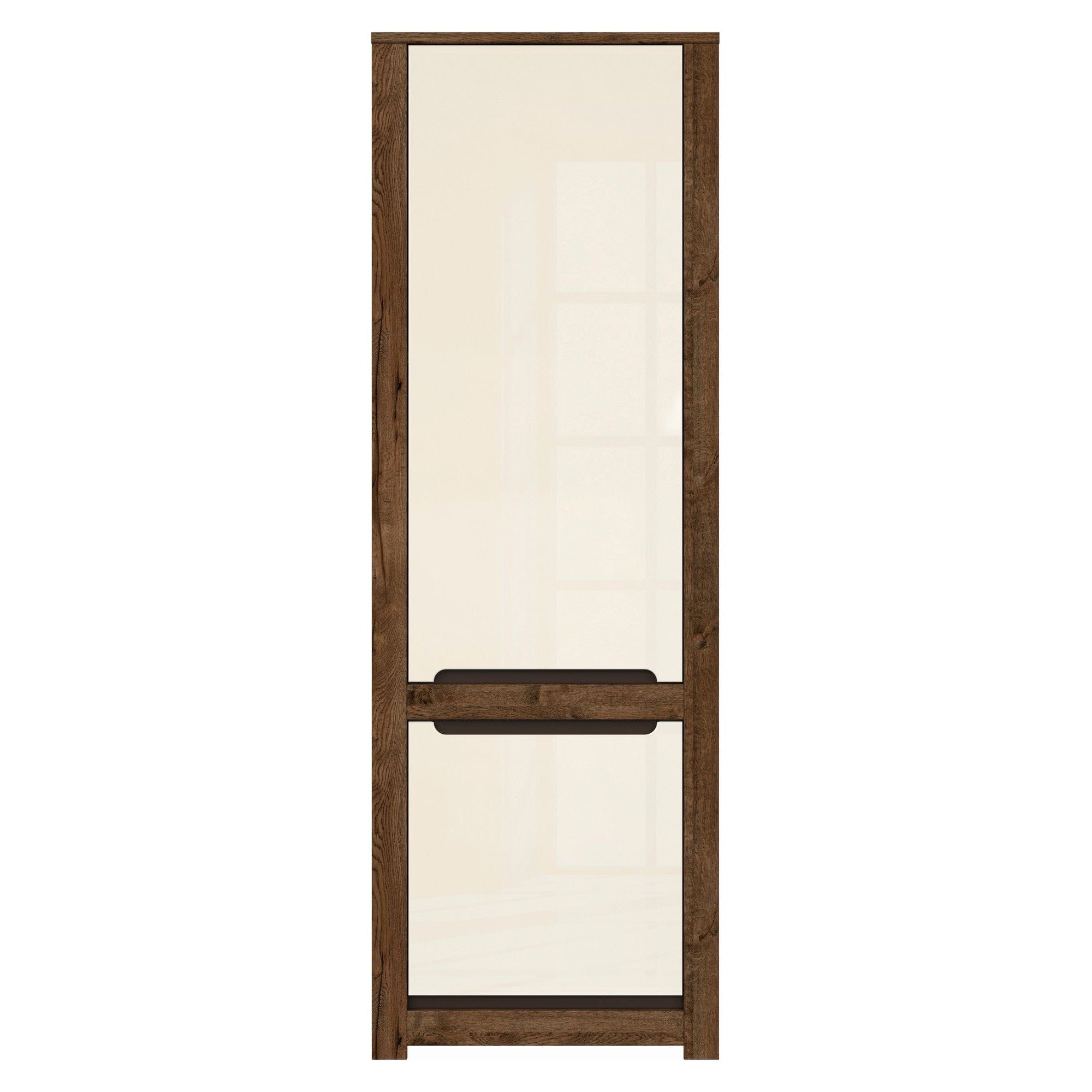 Dulap RUSO, bej/stejar april, PAL, cu 2 usi, 69x46x205 cm