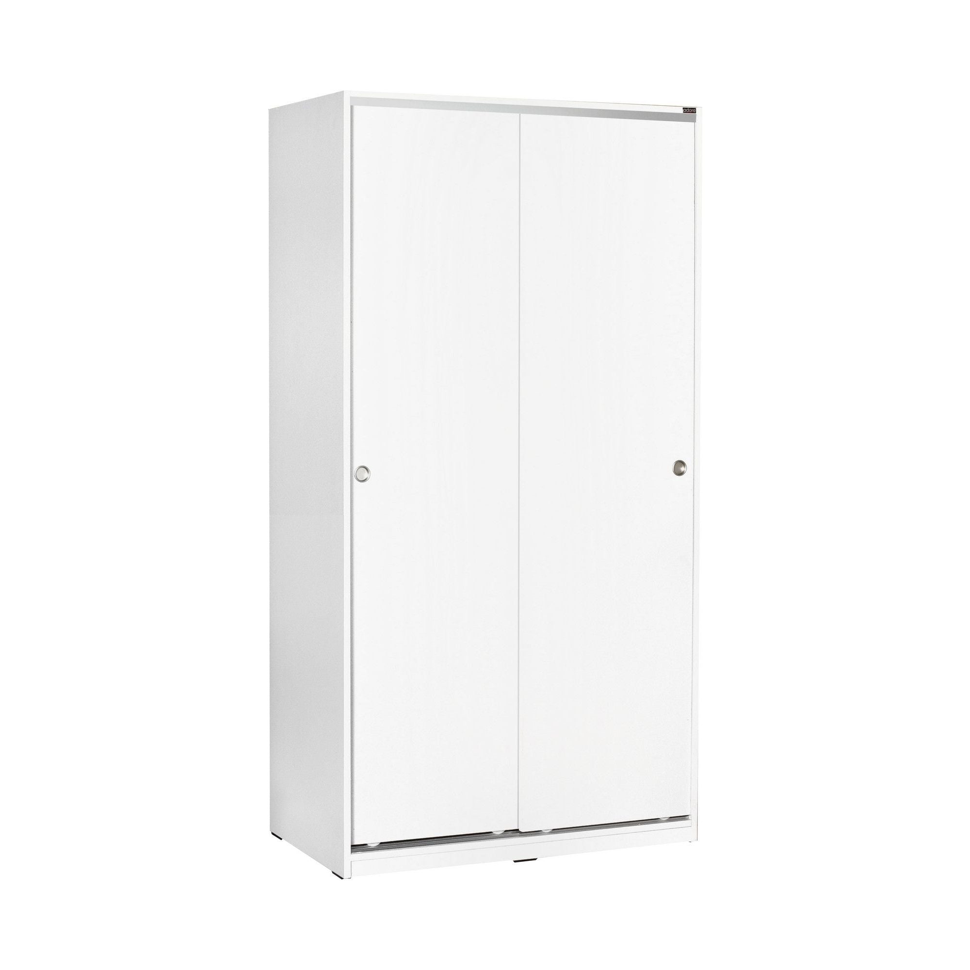 Dulap SWD-436-BB-2, alb, PAL melaminat, cu 2 usi, 94x52x182 cm