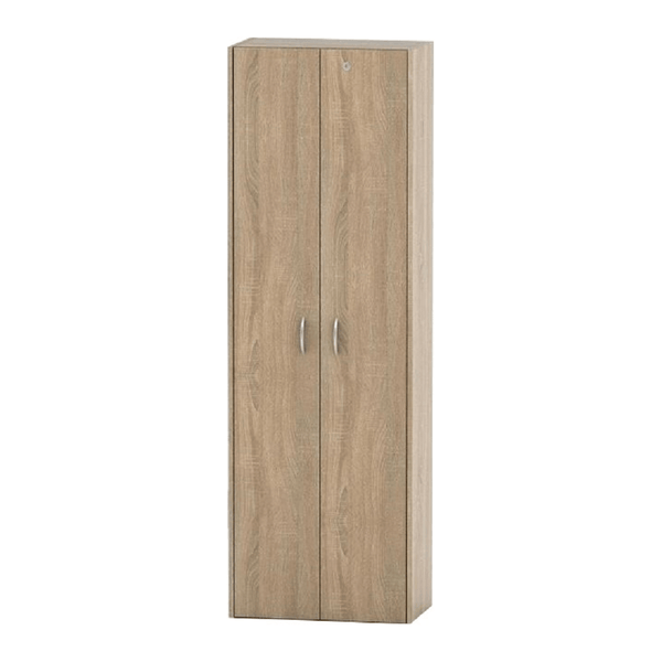 Dulap TEMPO ASISTENT NEW 006, stejar sonoma, PAL melaminat, cu 2 usi, 57x34x175 cm