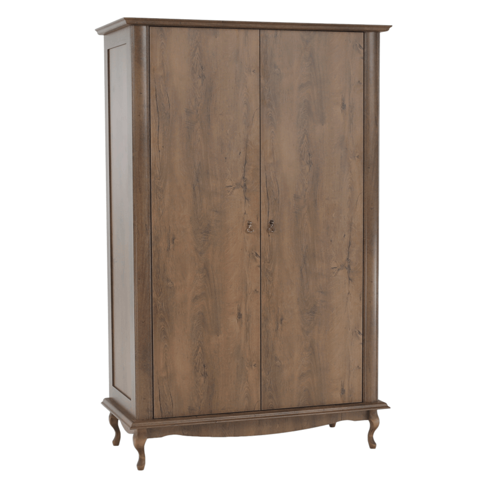 Dulap VILAR DA1, stejar lefkas, DTD laminat, cu 2 usi, 125x57x196 cm