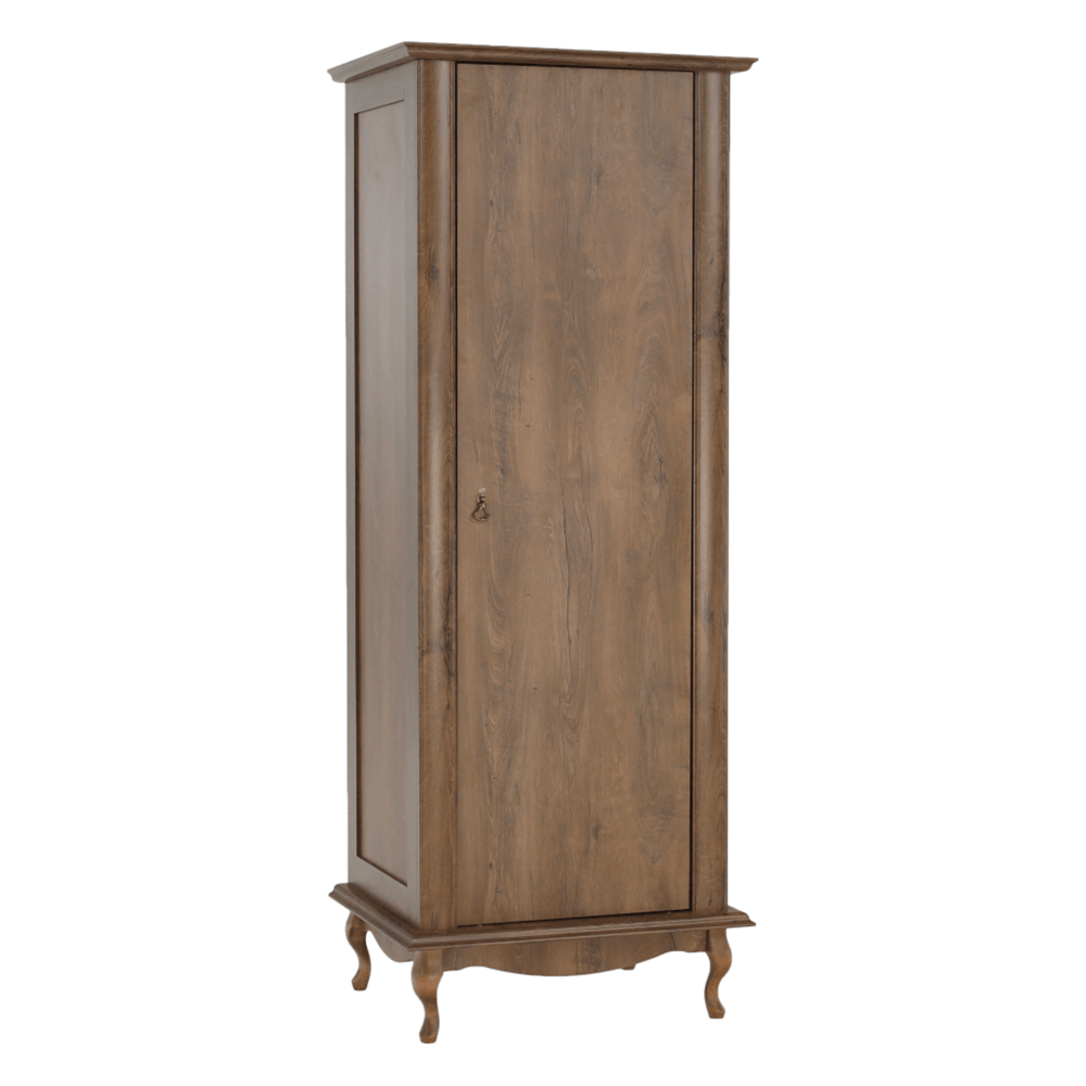 Dulap VILAR DA3, stejar lefkas, DTD laminat, cu o usa, 75x57x196 cm