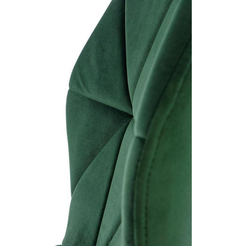 Scaun K453, verde, stofa catifelata/metal, 48x53x86 cm