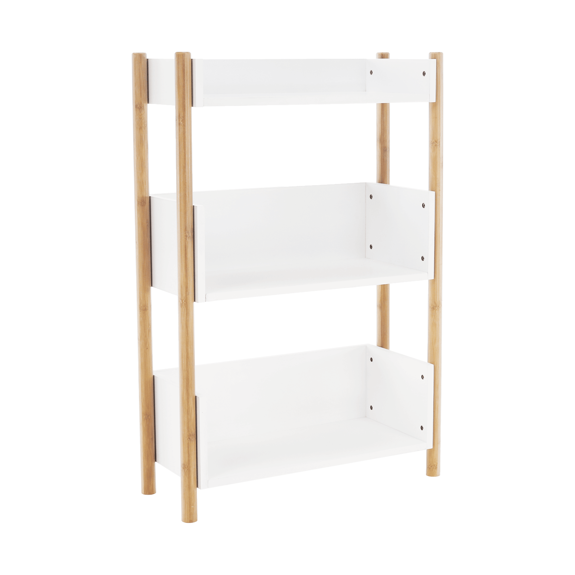 Etajera BALTIKA TYPE 2, alb/stejar natural, 60x25x91 cm