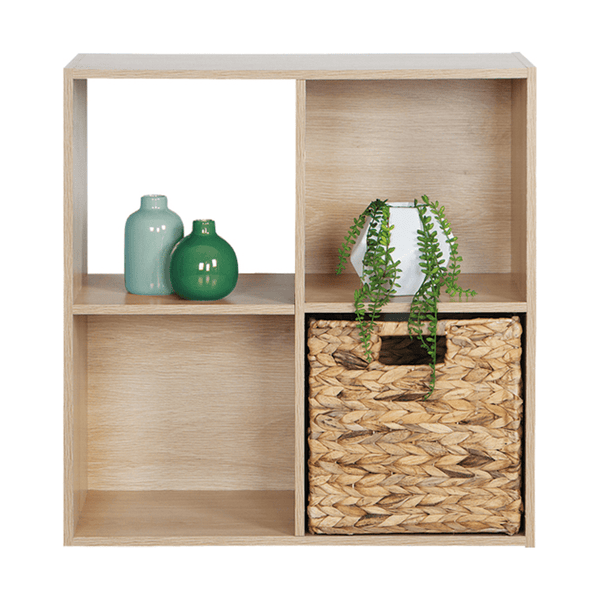 Etajera PRETO, stejar natural, PAL infoliat, 60x28x60 cm