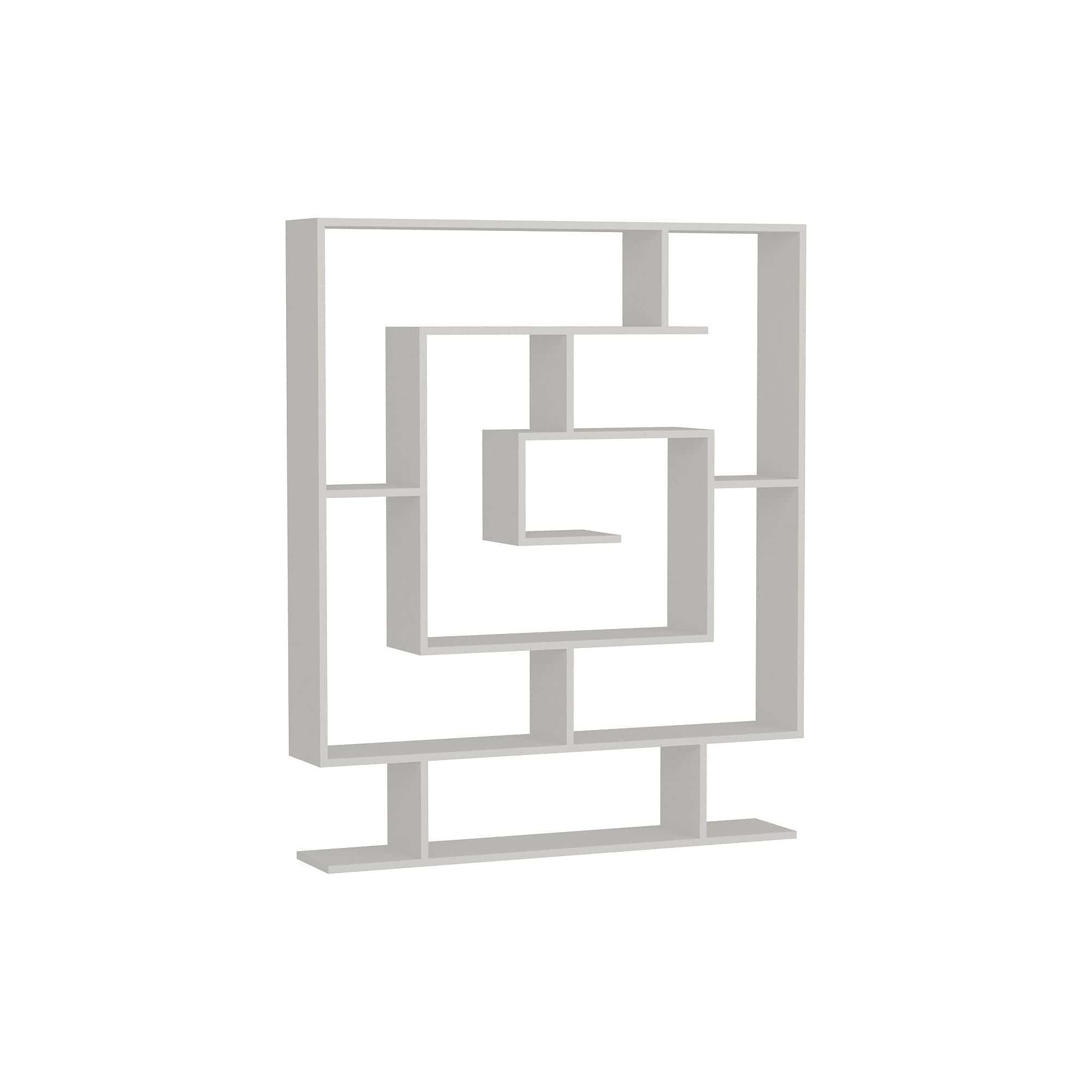 Etajera SARMASIK, alb, PAL melaminat, 125x22x150 cm