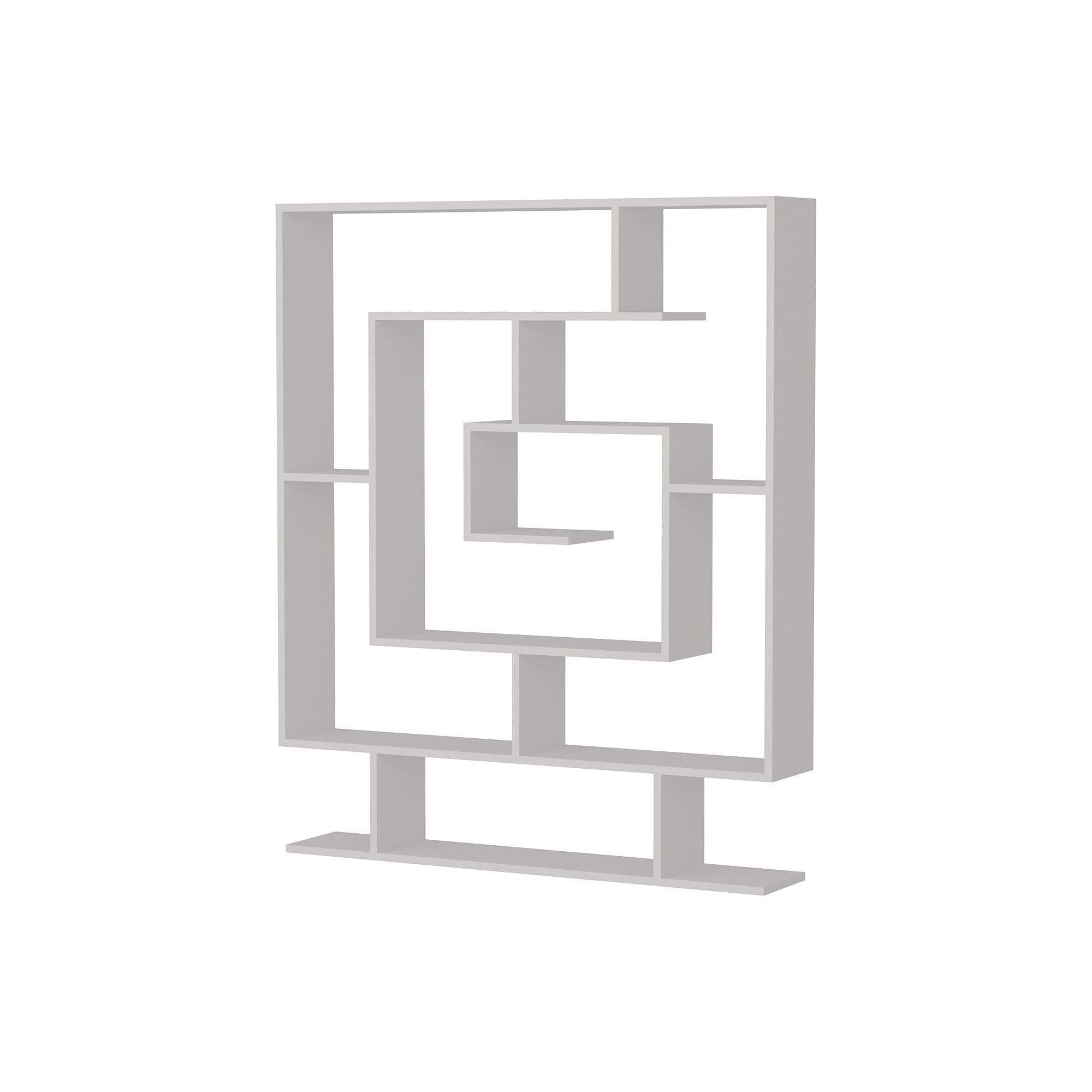 Etajera SARMASIK, alb, PAL melaminat, 125x22x150 cm