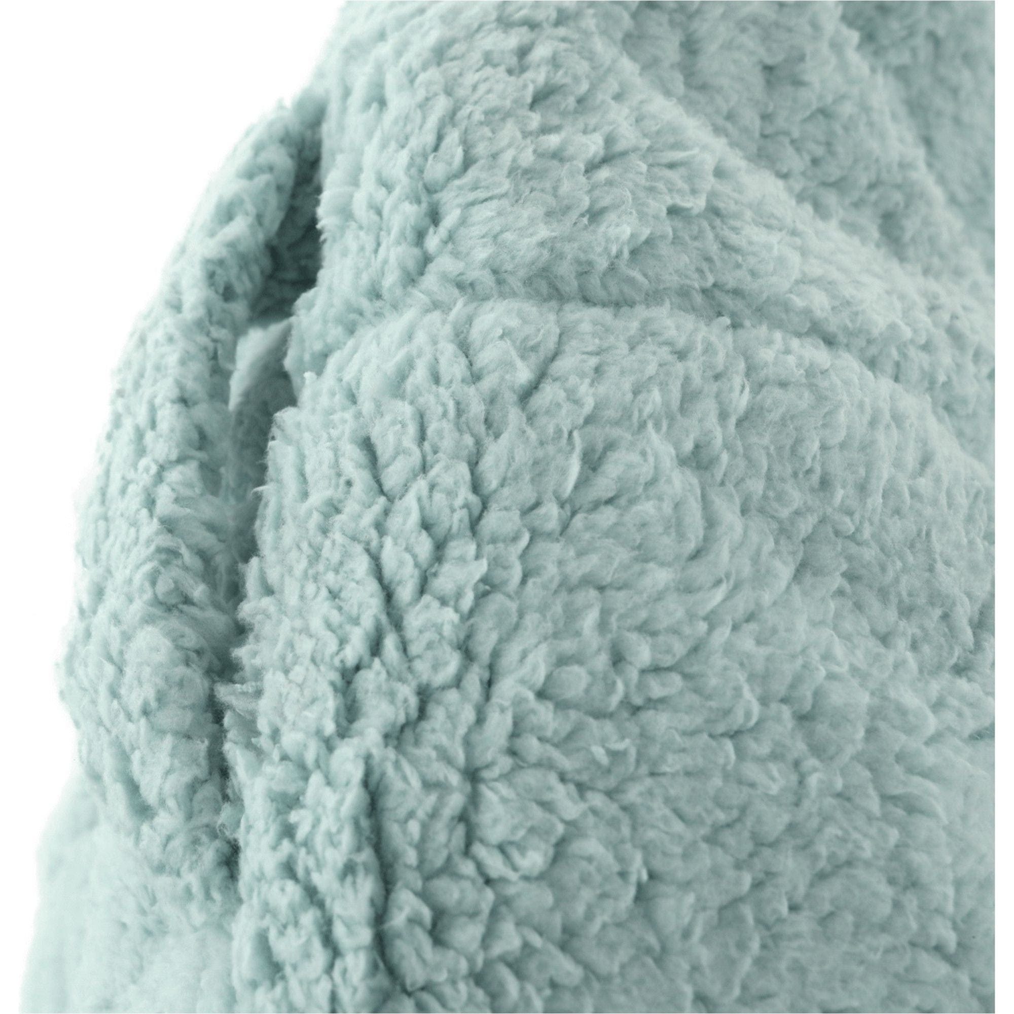 Fotoliu puf ALMERO, verde menta, material textil, 75x75 cm