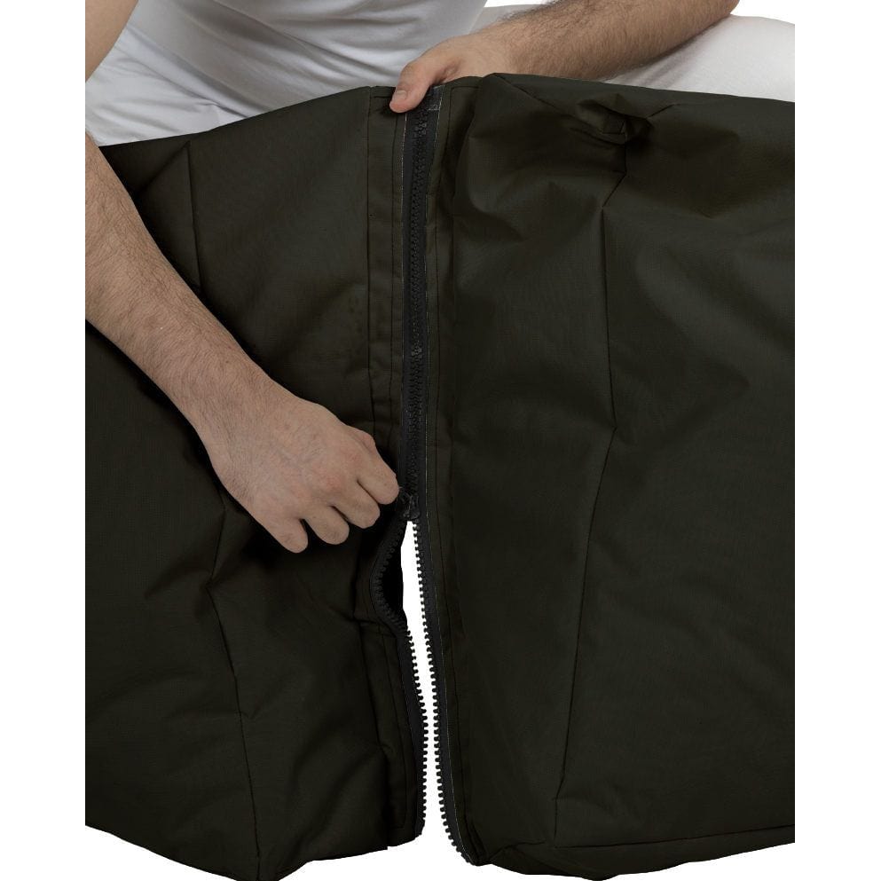 Fotoliu puf SIESTA, negru, poliester, 55x40x40 cm