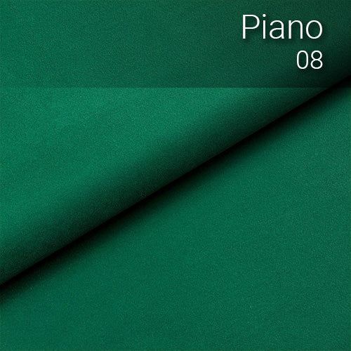 Canapea extensibila Aldo, stofa catifelata verde - Piano 08, 227x106x92 cm