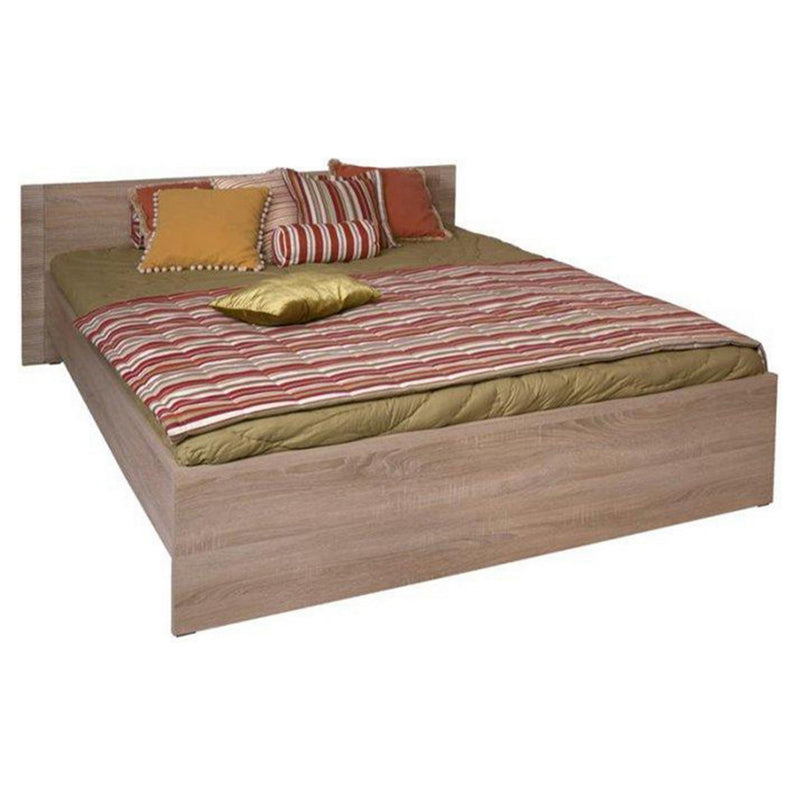 Cadru pat dormitor GRAND tip 20, DTD laminat, stejar sonoma, 160x200 cm, fara somiera si saltea