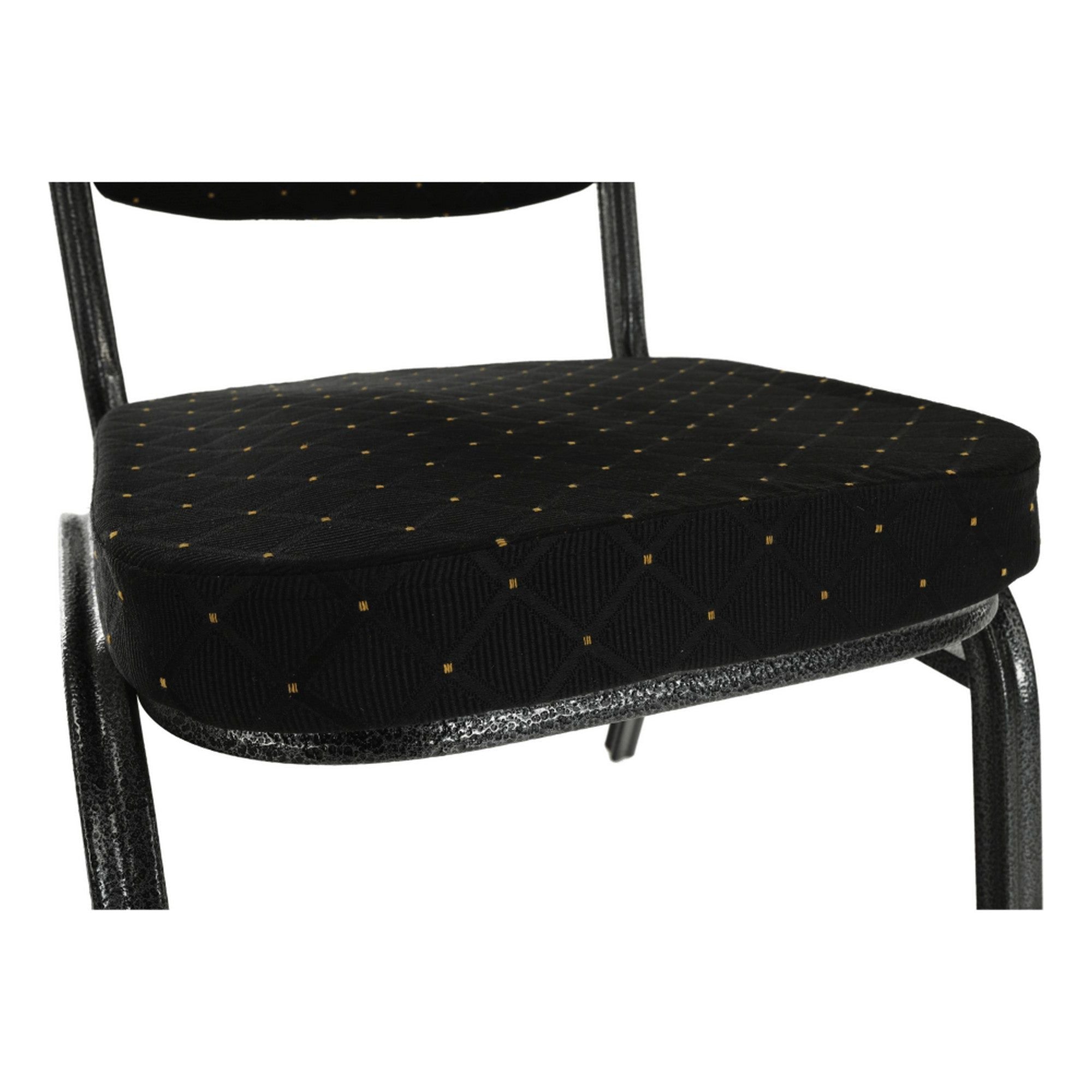 Scaun JEFF 2, tesatura neagra/cadru gri, 44x50x91 cm