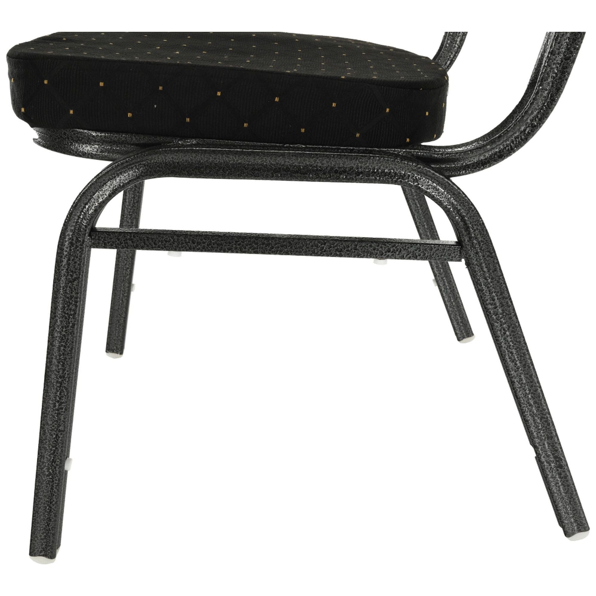 Scaun JEFF 2, tesatura neagra/cadru gri, 44x50x91 cm