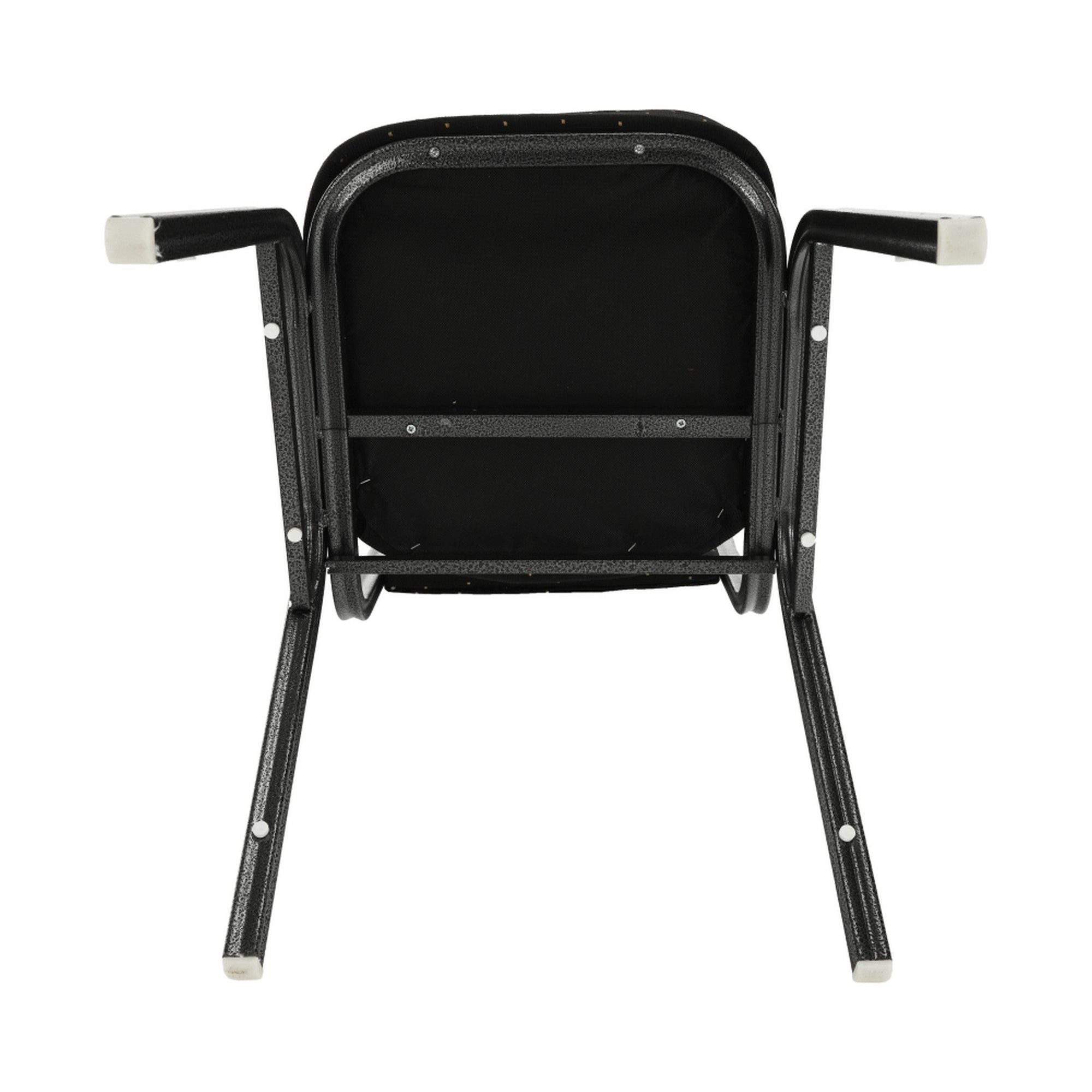 Scaun JEFF 2, tesatura neagra/cadru gri, 44x50x91 cm