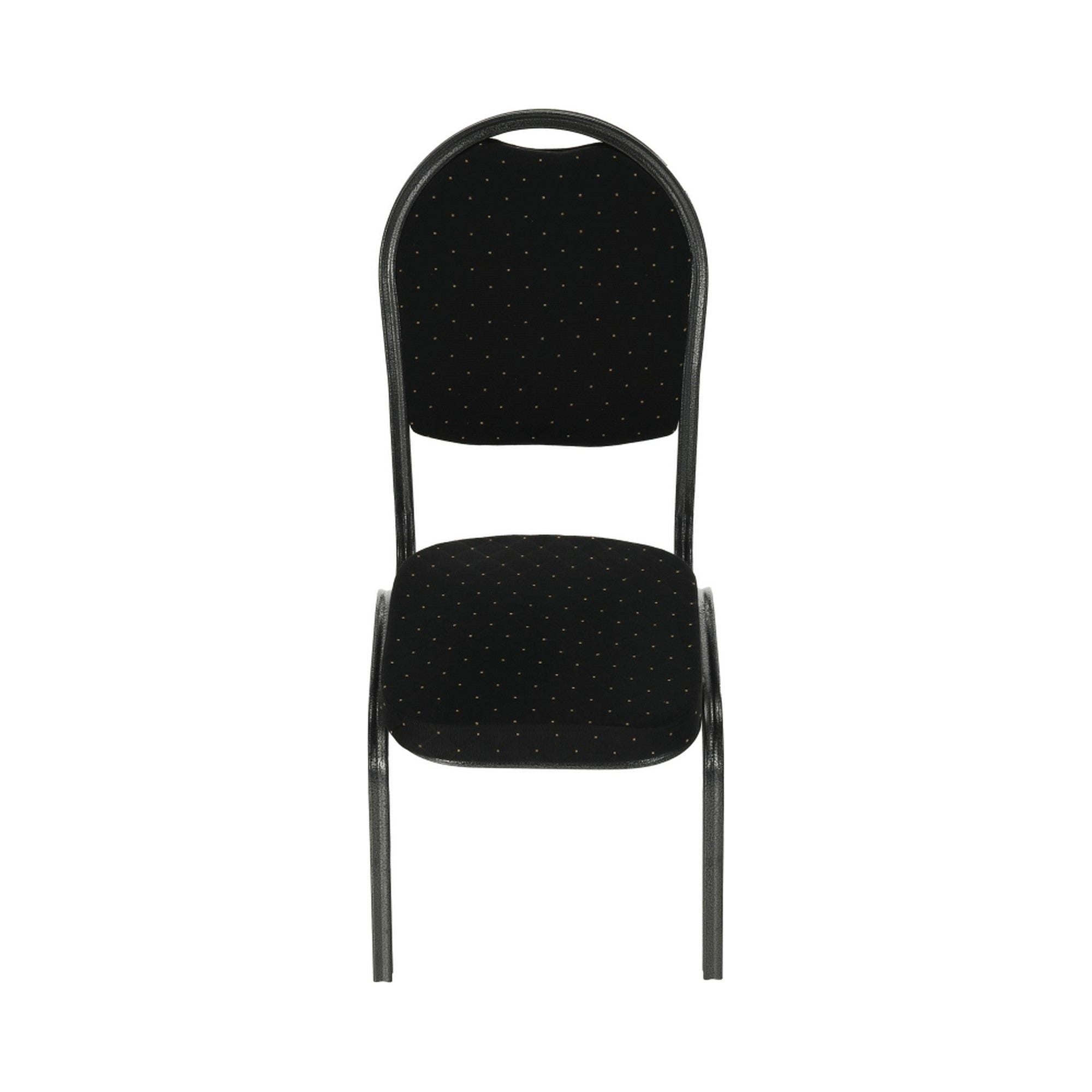 Scaun JEFF 2, tesatura neagra/cadru gri, 44x50x91 cm