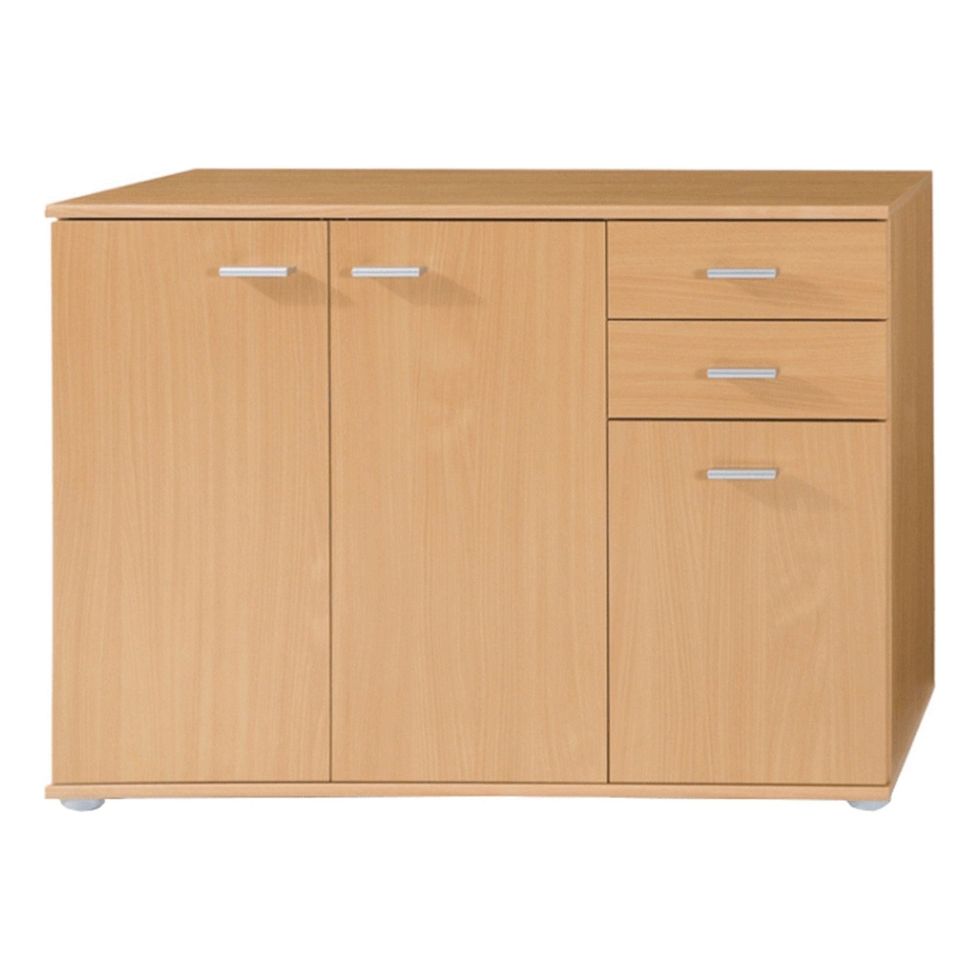 Comoda TAMPA 1-3T2S, fag, PAL melaminat, 106x35x75 cm