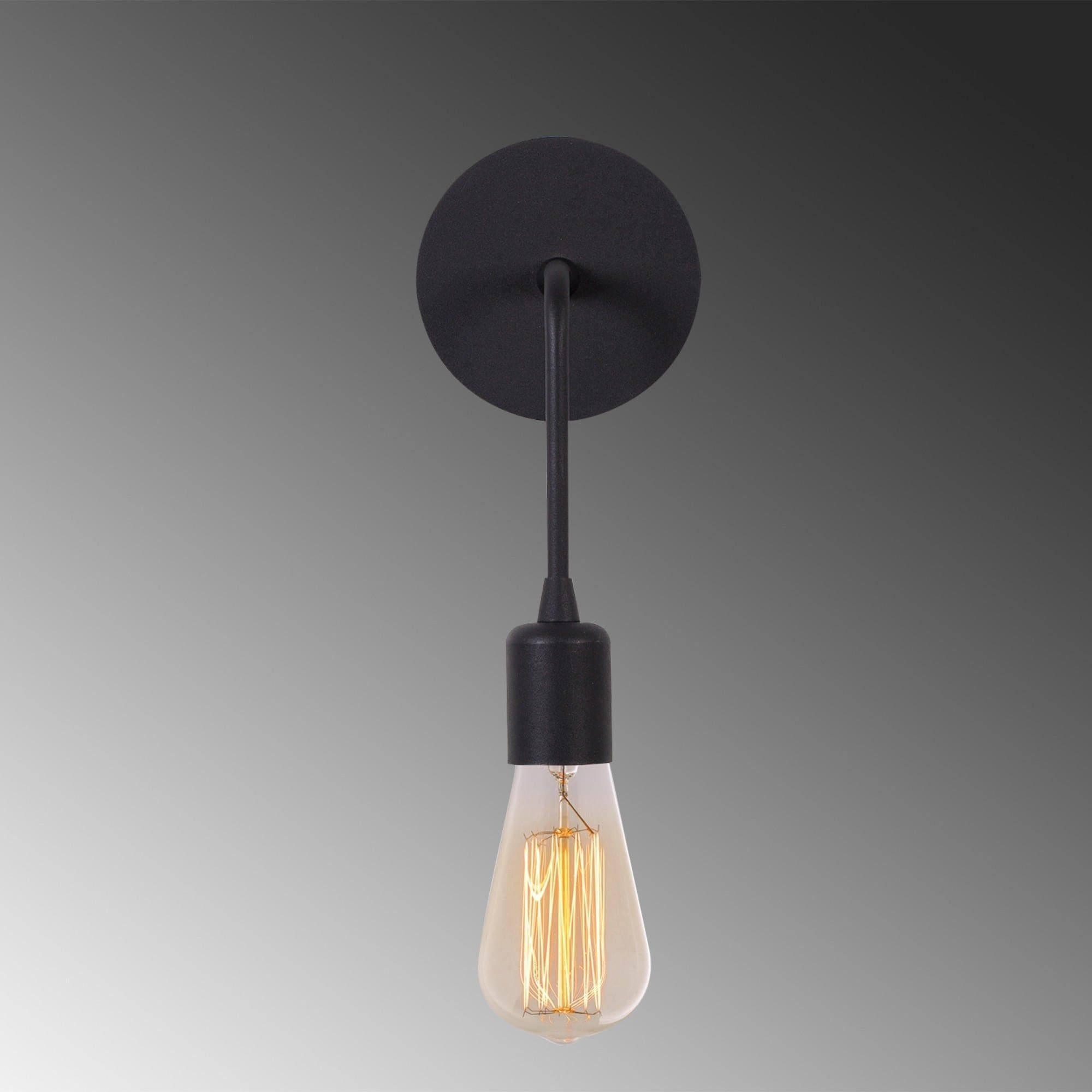 Lampa perete DARTINI-MR-887, negru, metal, 6x12x27 cm