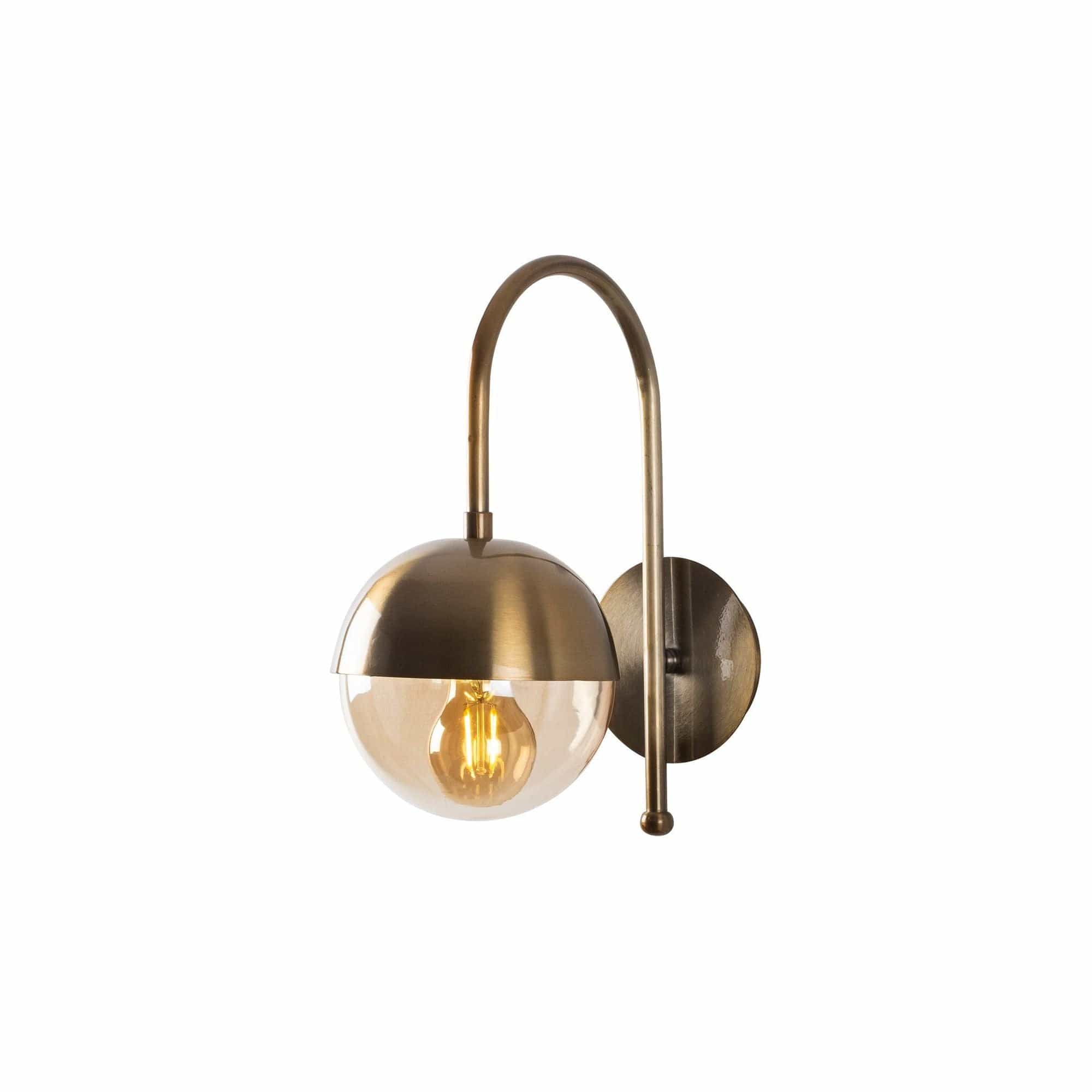 Lampa perete KARSOR 3301, auriu, metal/sticla, 15x25x30 cm
