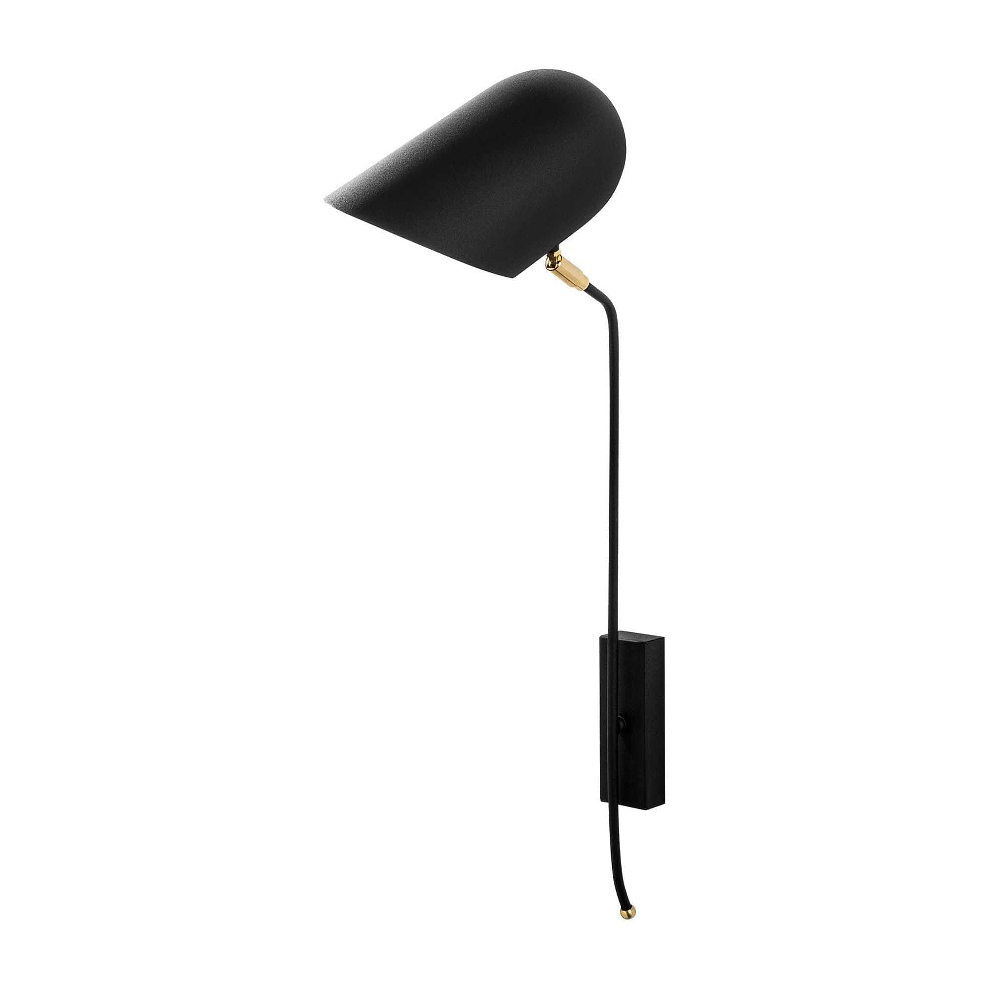 Lampa perete KESIK-4951, negru/auriu, metal, 12x35x73 cm