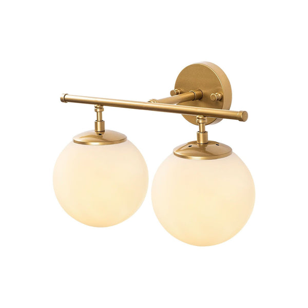Lampa perete ROE-10735, bej inchis/alb, metal/sticla, 36x16x24 cm