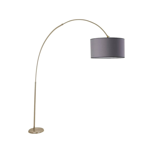 Lampadar 534LUN4252, crom/gri, metal, 45x220 cm