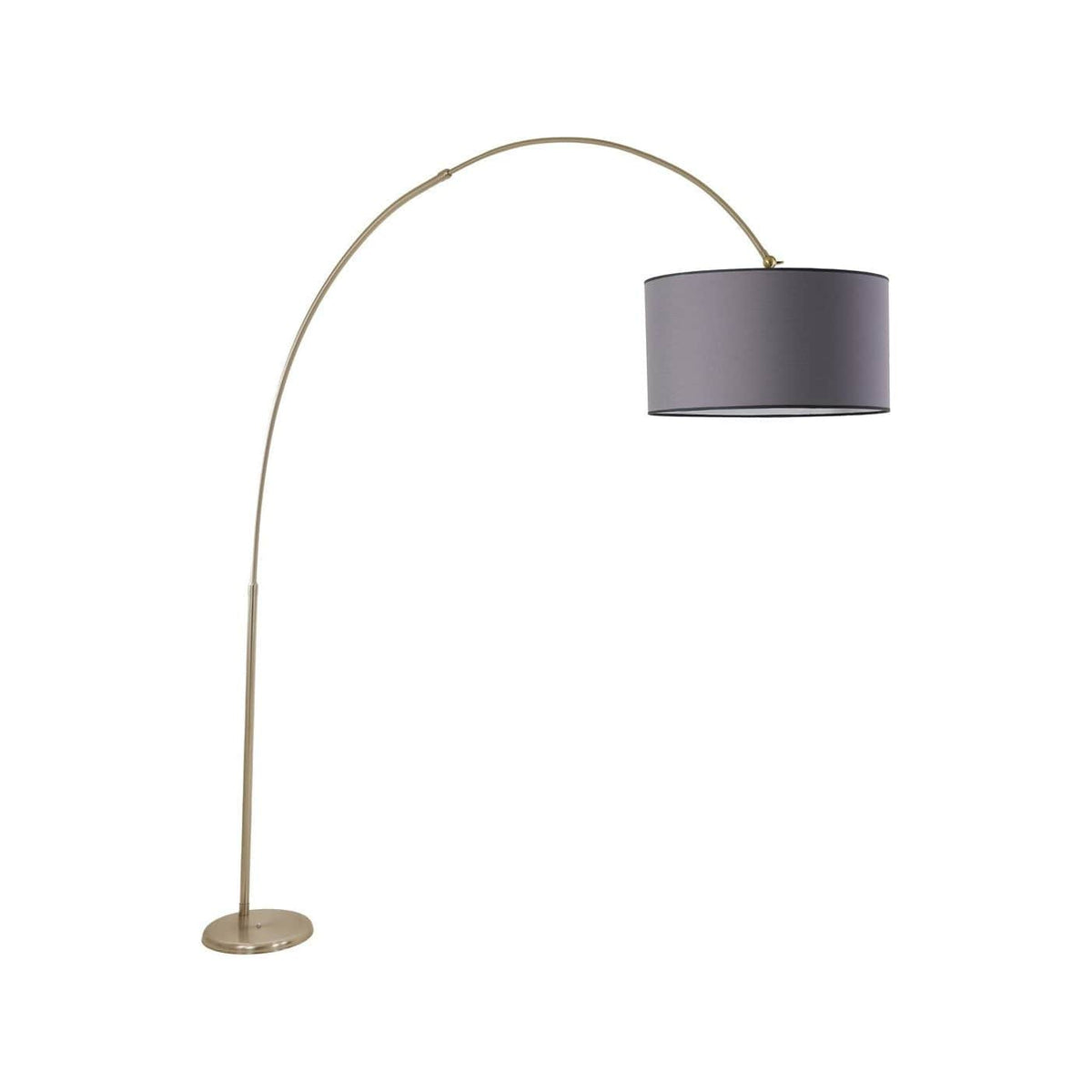 Lampadar 534LUN4252, crom/gri, metal, 45x220 cm