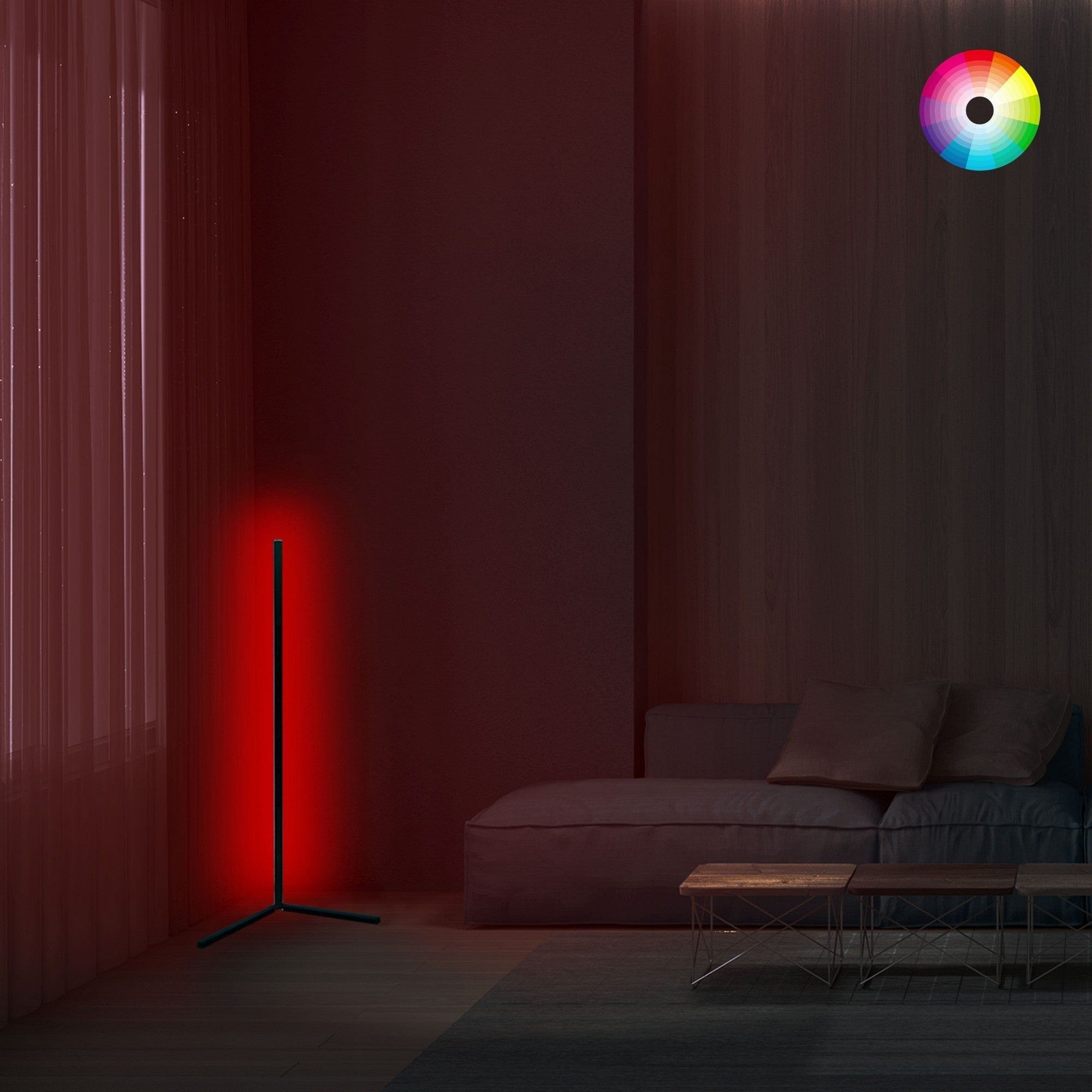 Lampadar LUMOS, gri, metal, 30x120 cm