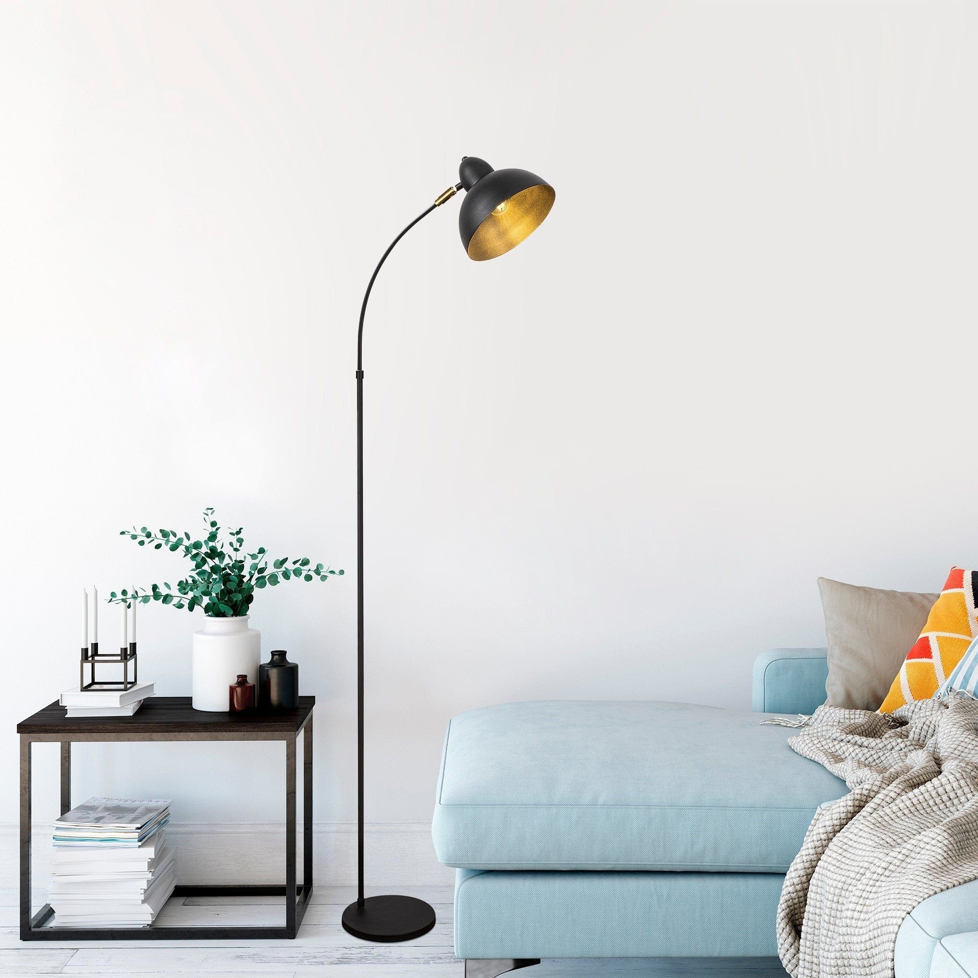 Lampadar VARZAN 10855, negru, metal, 21x162 cm