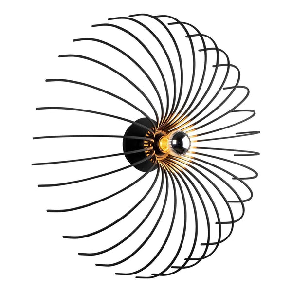 Lustra ASPENDOS-N-643, negru, metal, 16x56 cm