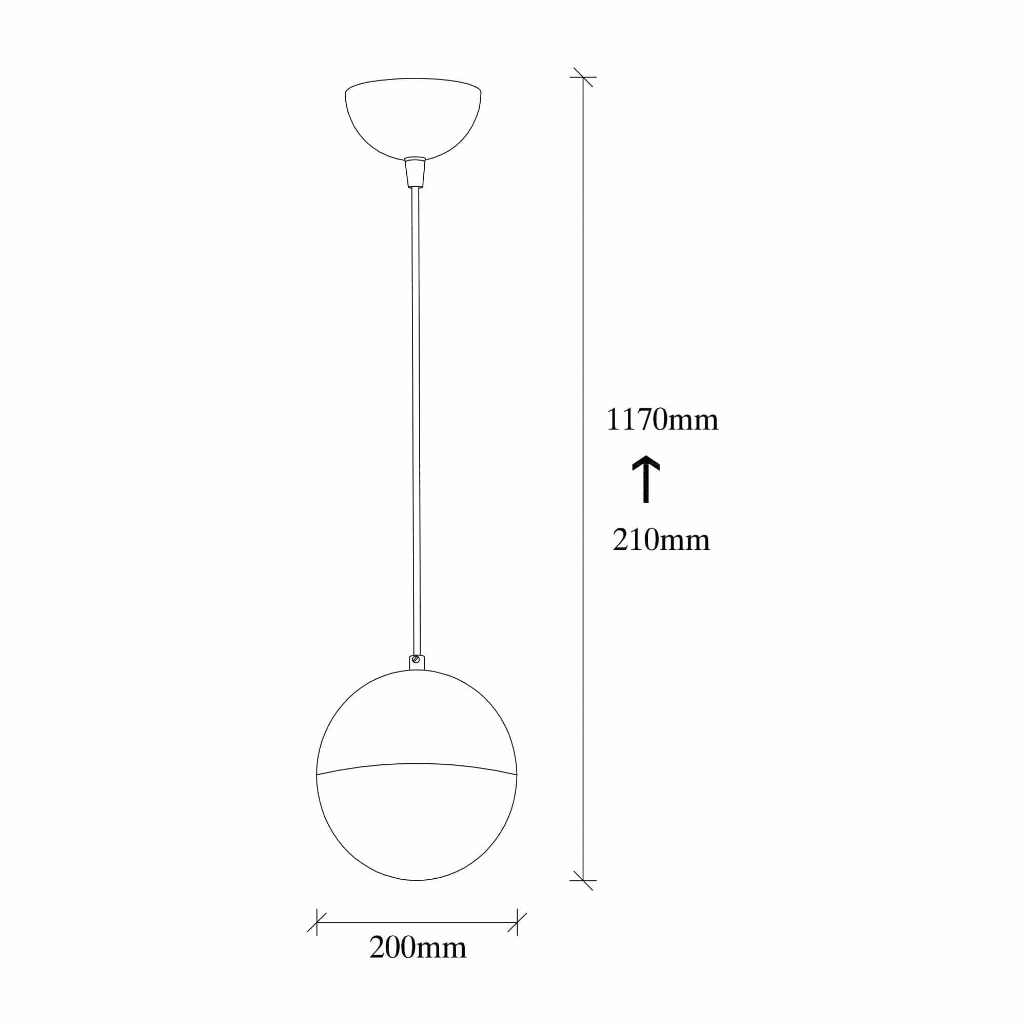 Lustra BASTOS 2105, metal/sticla, 20x21-117 cm