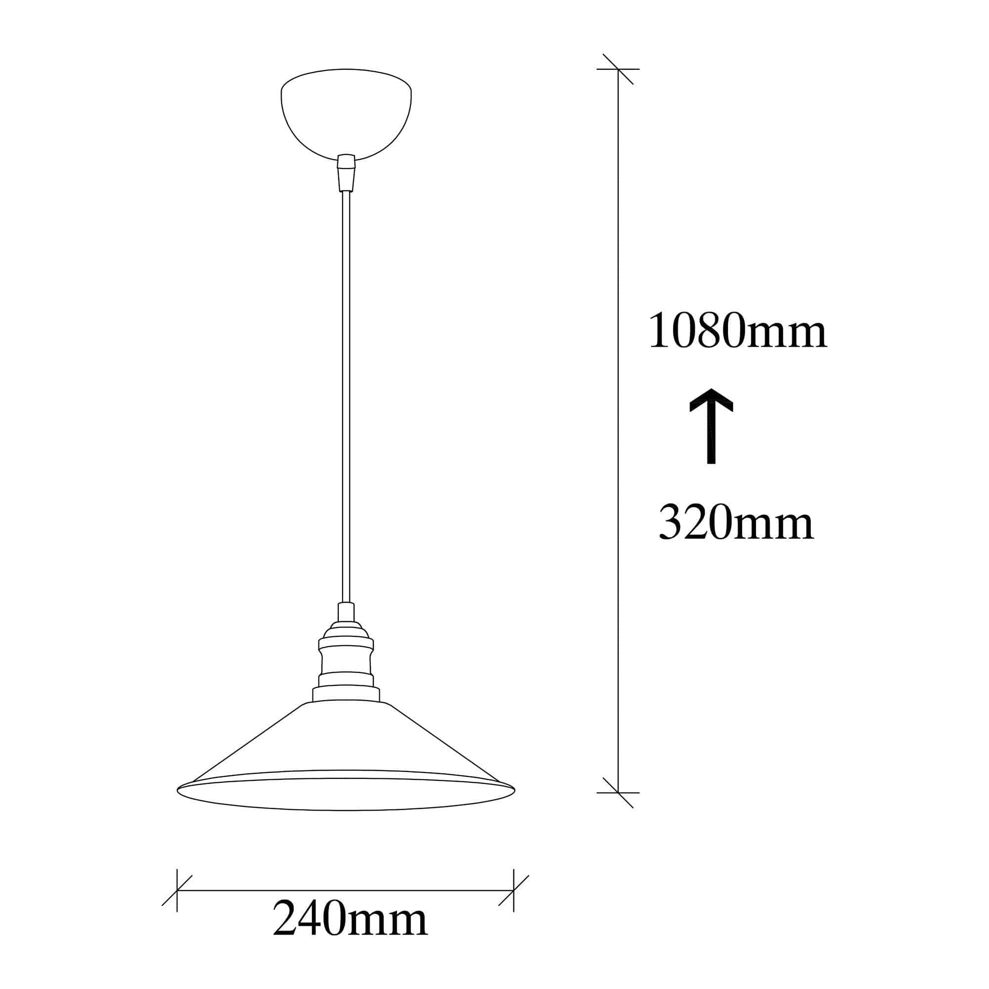 Lustra BERCESTE 250-S, negru, metal, 24x108 cm