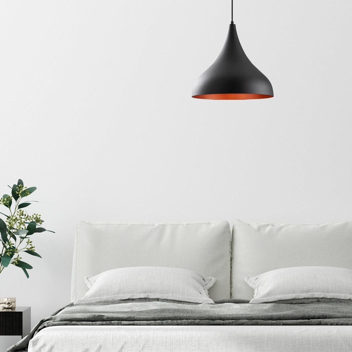 Lustra BERCESTE N-1390, negru, metal, 41x133 cm