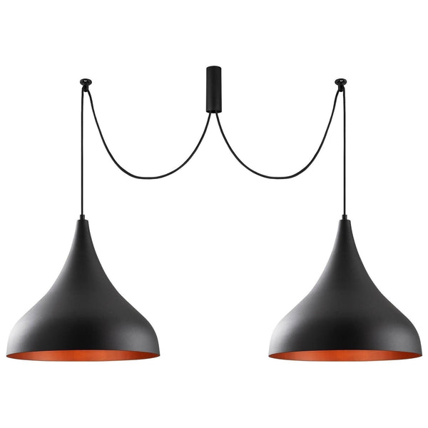 Lustra BERCESTE N-1392, negru, metal, 131x41x127 cm