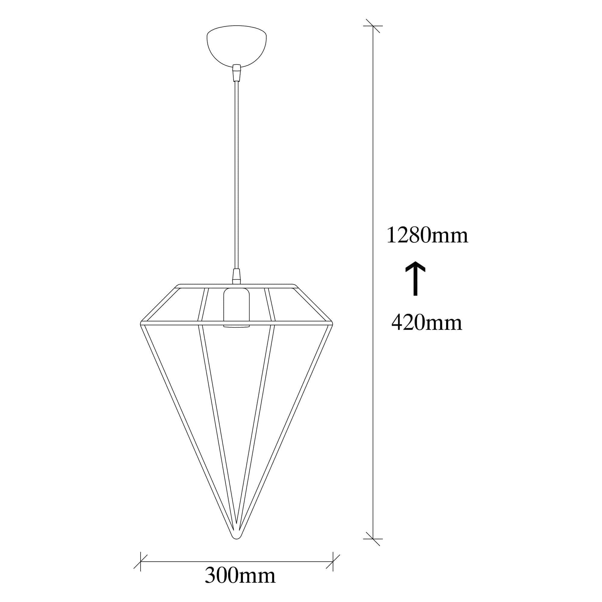 Lustra ELMAS 6286, negru, metal, 30x42-128 cm
