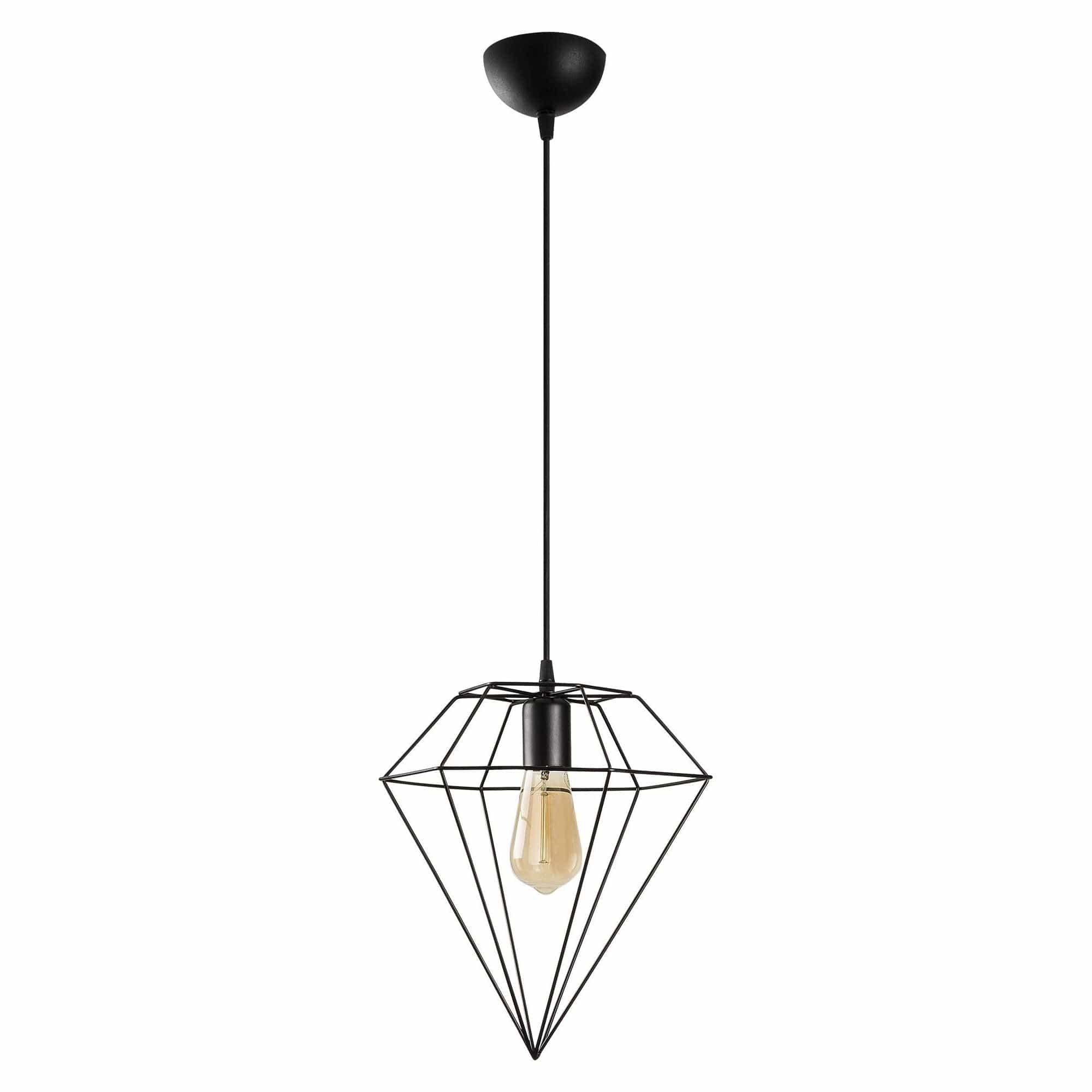 Lustra ELMAS 6286, negru, metal, 30x42-128 cm