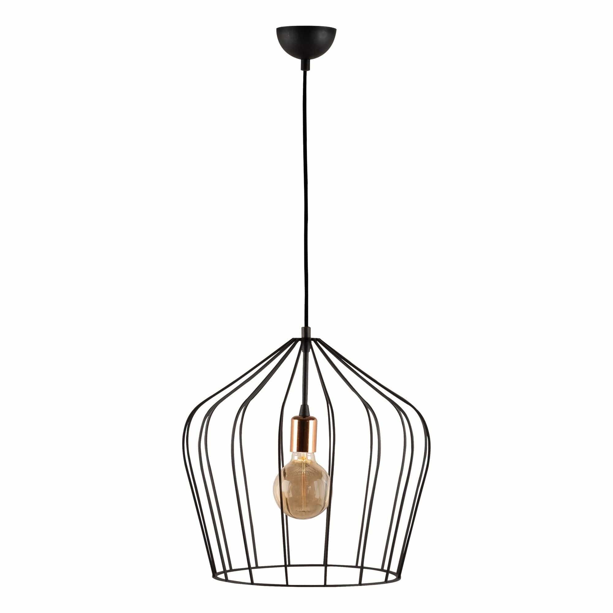 Lustra FELLINI MR-742, negru, metal, 39x50-136 cm