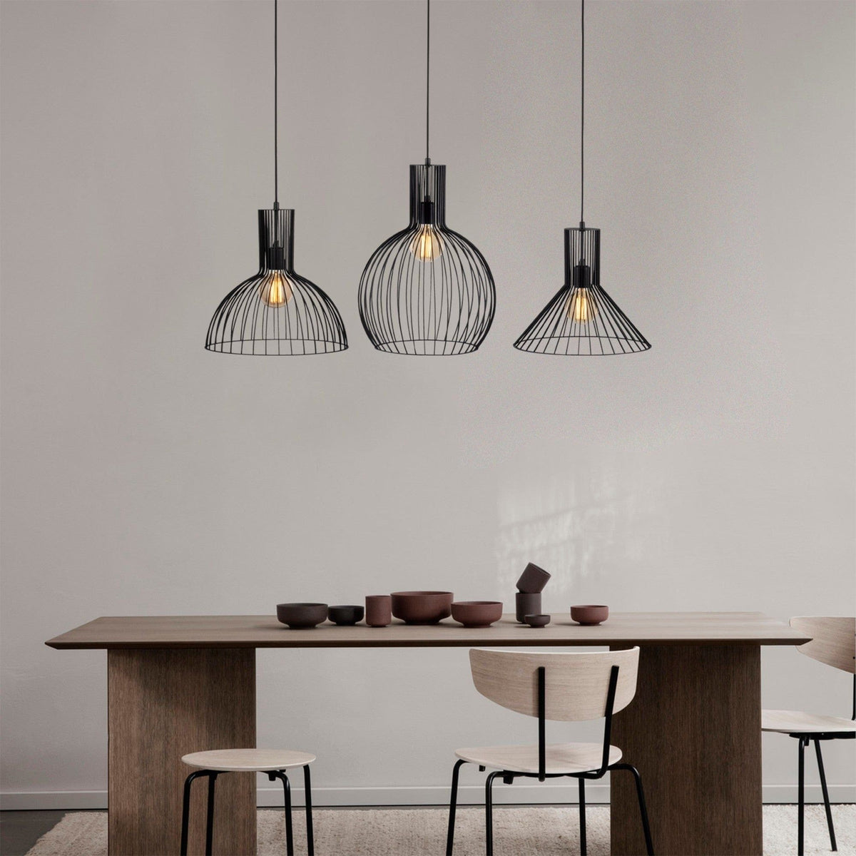 Lustra FELLINI MR - 768, negru, metal, 145x38x158 cm
