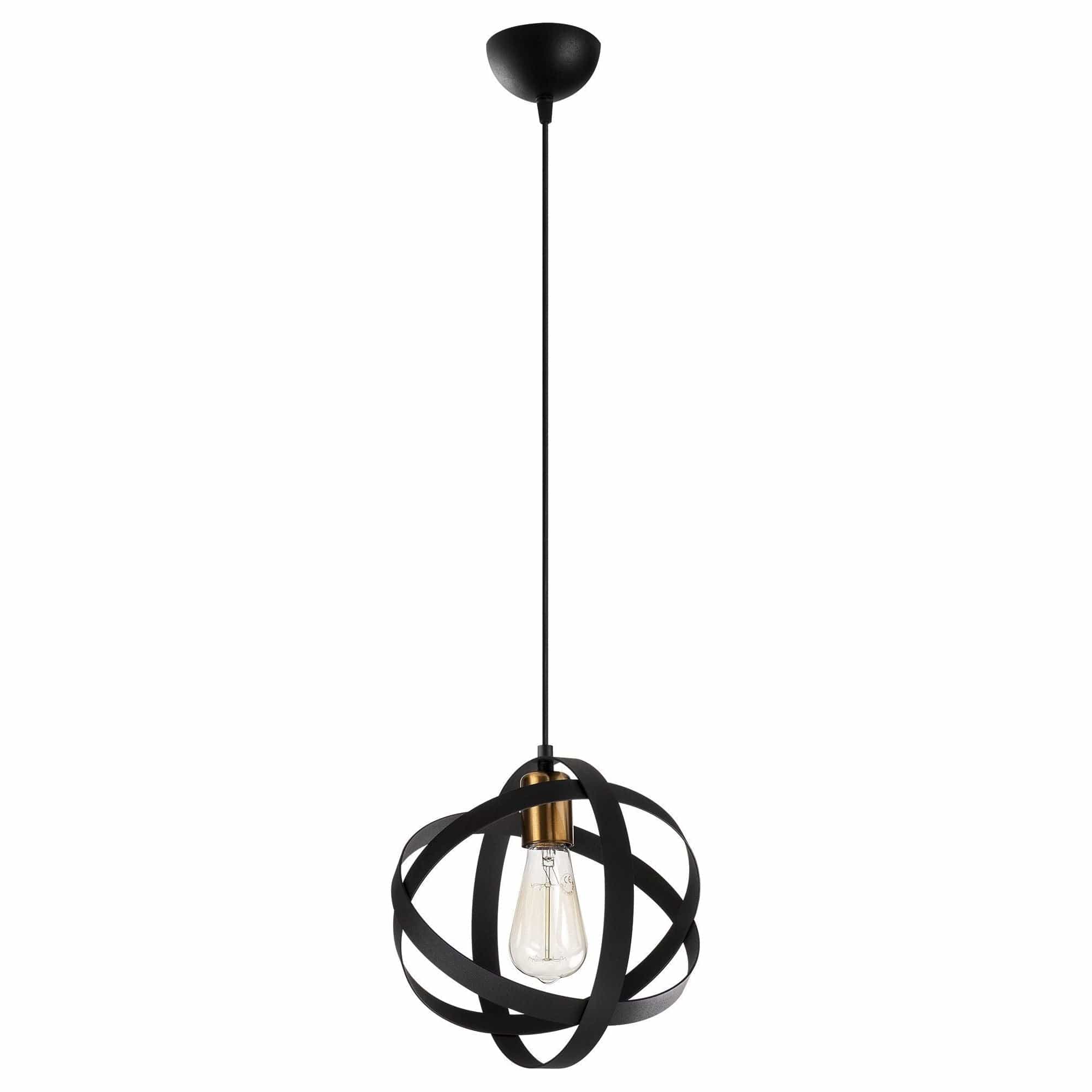 Lustra GEZEGEN 6101, negru, metal, 25x35-121 cm