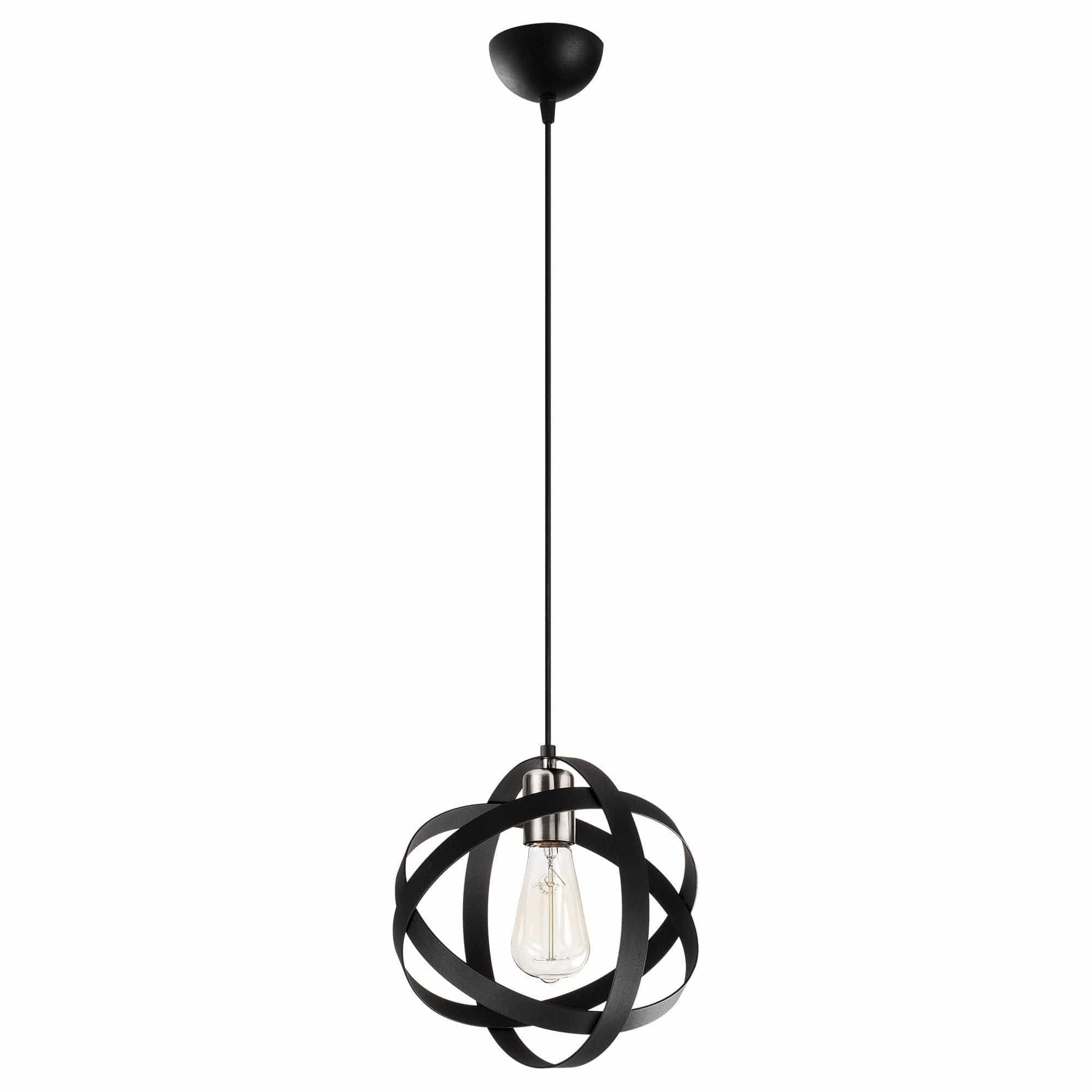 Lustra GEZEGEN 6121, negru, metal, 25x35-121 cm
