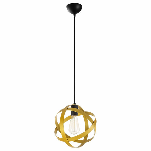 Lustra GEZEGEN 6141, negru/auriu, metal, 25x35-121 cm