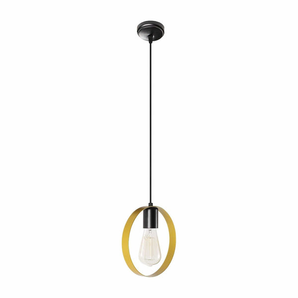 Lustra HALKA 4561, negru/auriu, metal, 20x5x30-113 cm