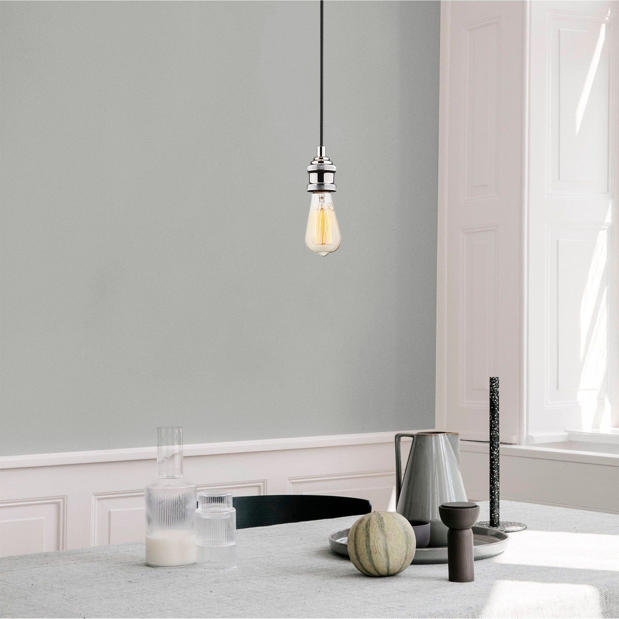 Lustra KABLUNI MR-903, negru/crom, metal, 6x102 cm