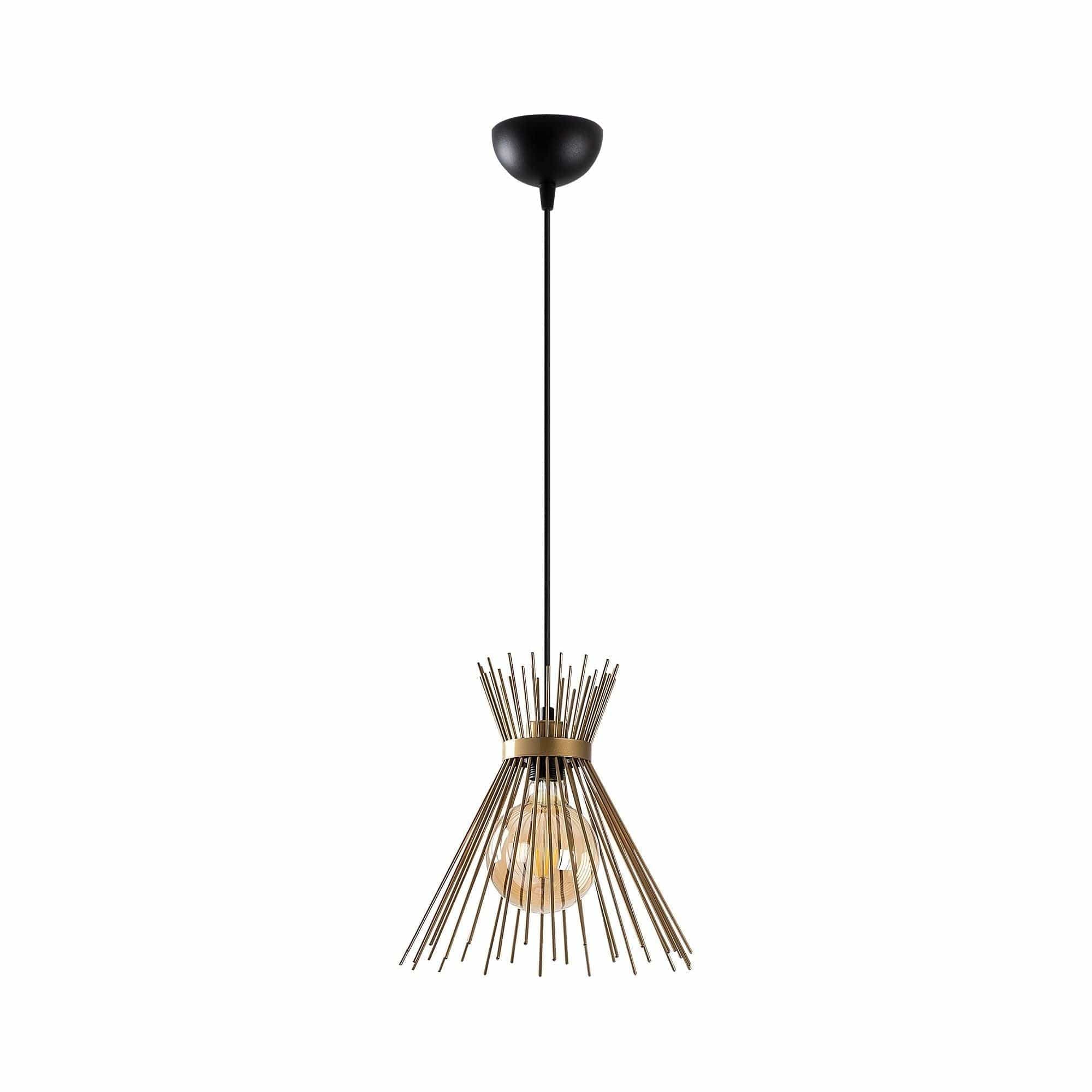 Lustra KIRPI 3082, negru, metal, 34x35-131 cm