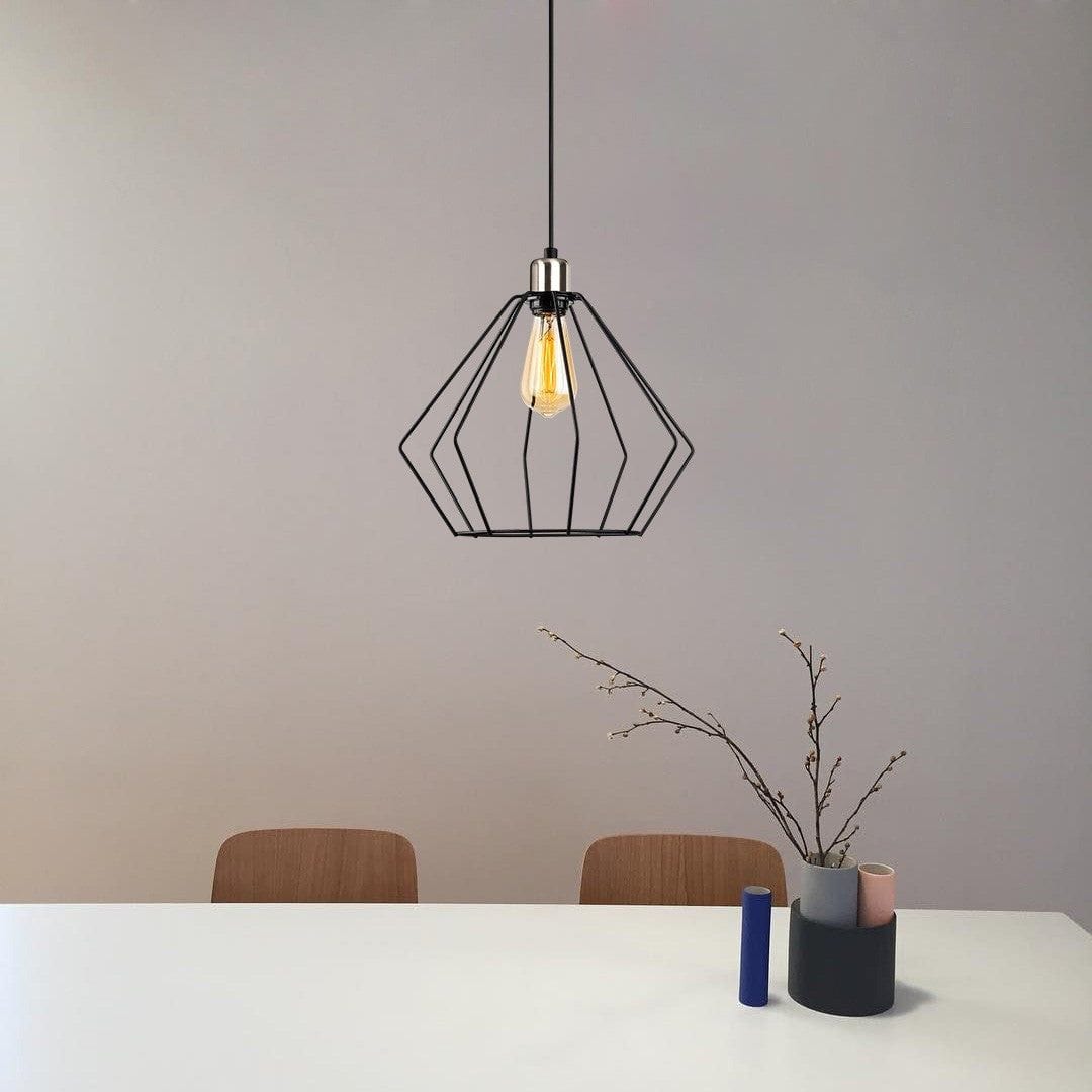 Lustra MADEN 4516, negru, metal, 33x40-126 cm